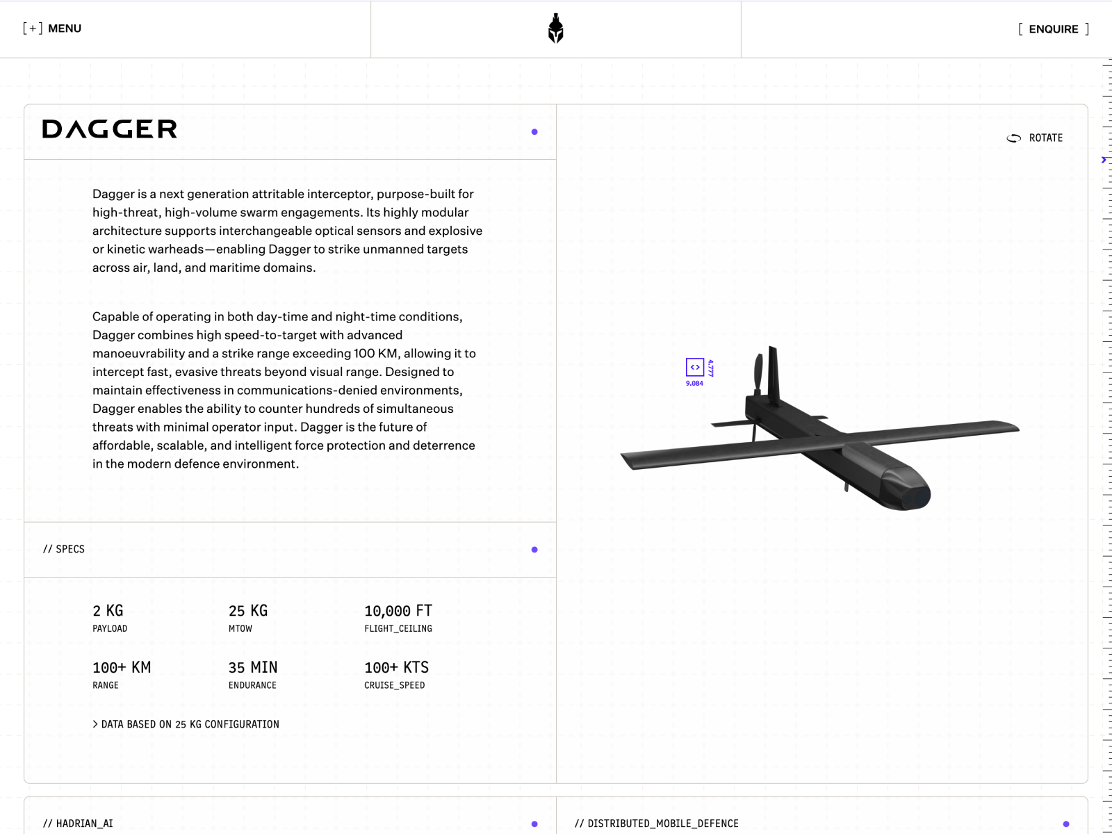 Dagger Drone Product