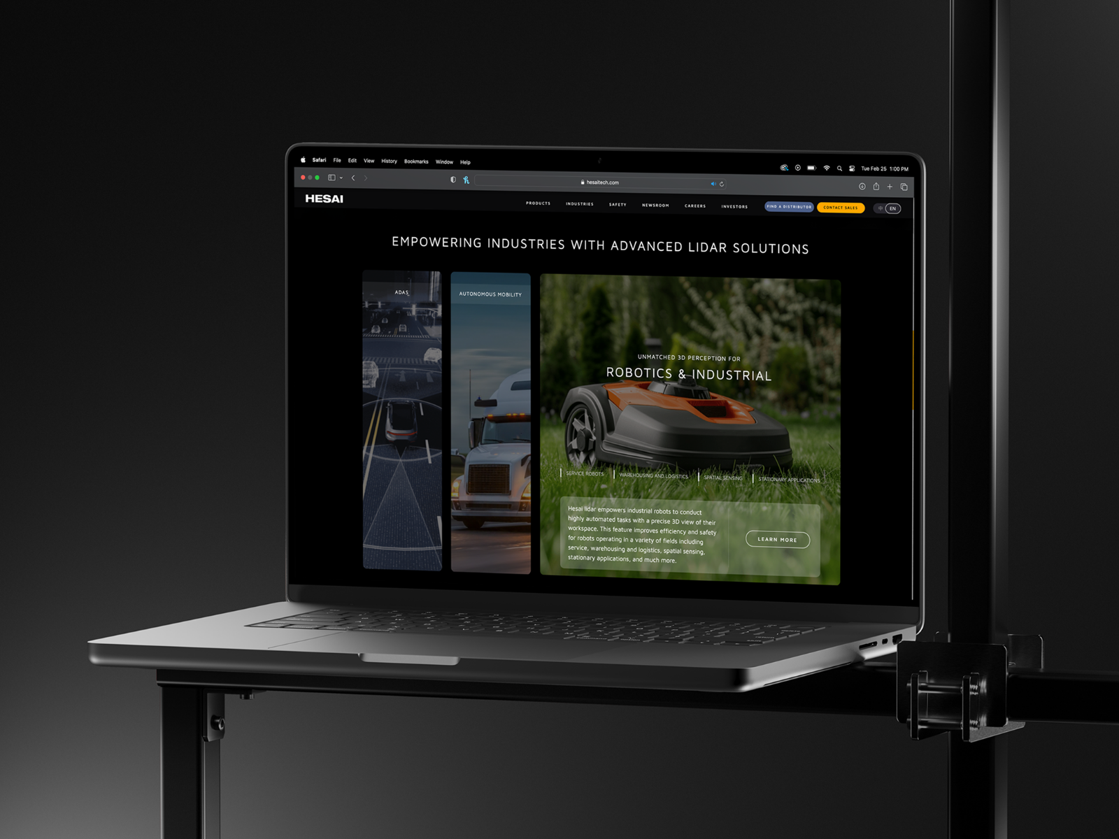 Homepage UI