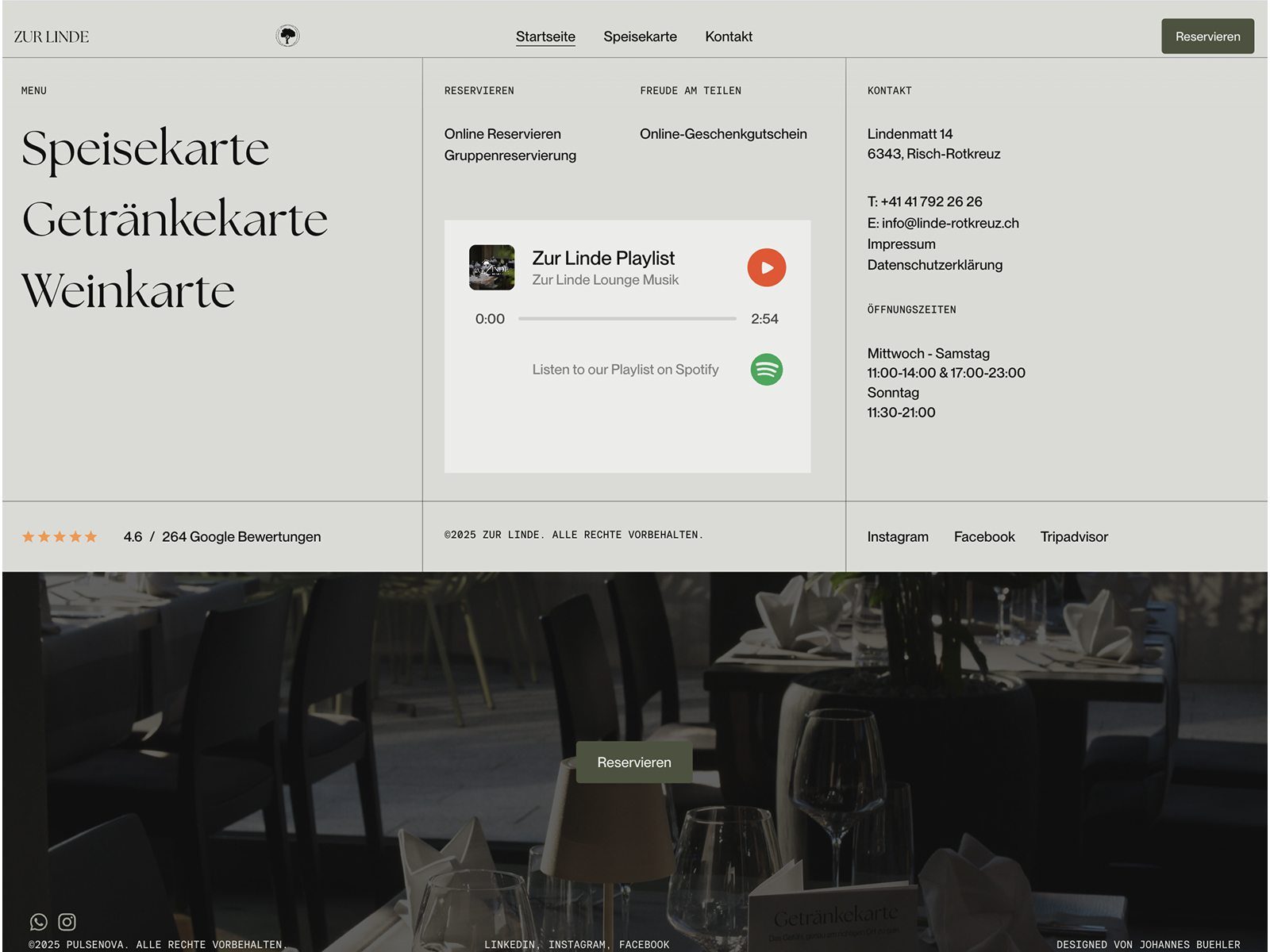 Restaurant Footer