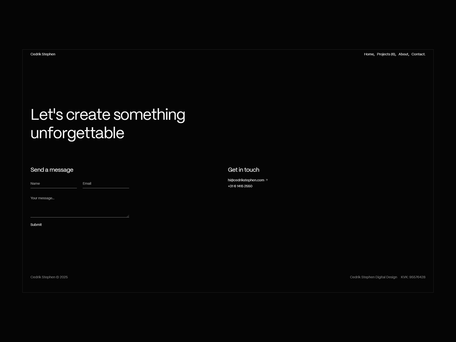 Contact page