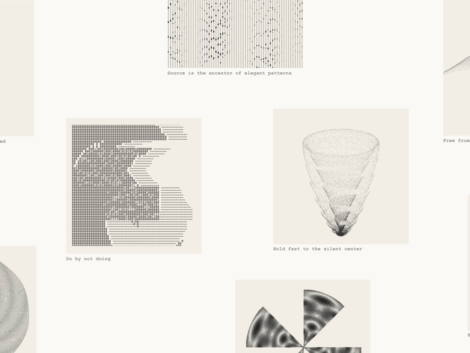Selection of art and code by Claude