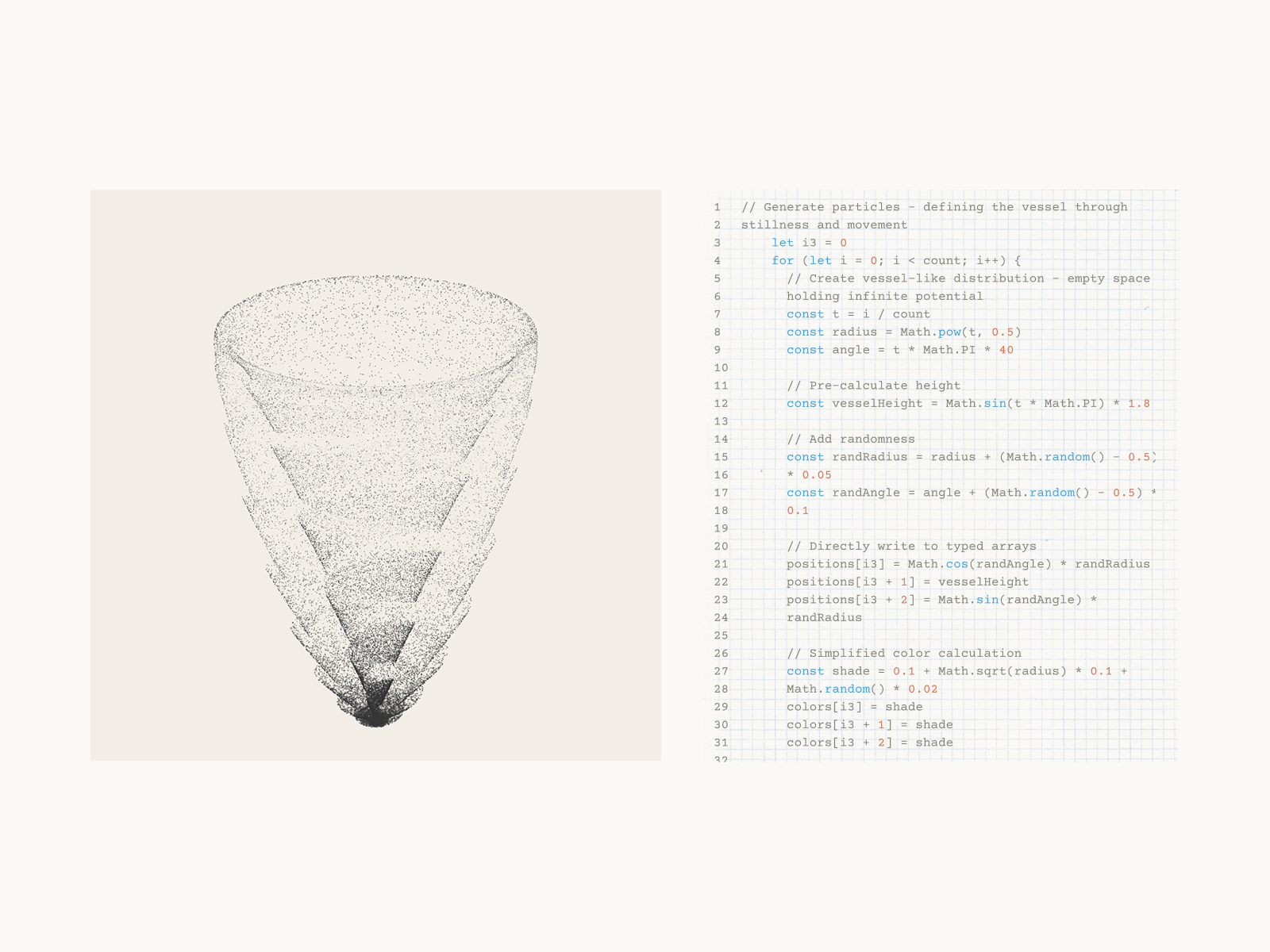 Example of art and code