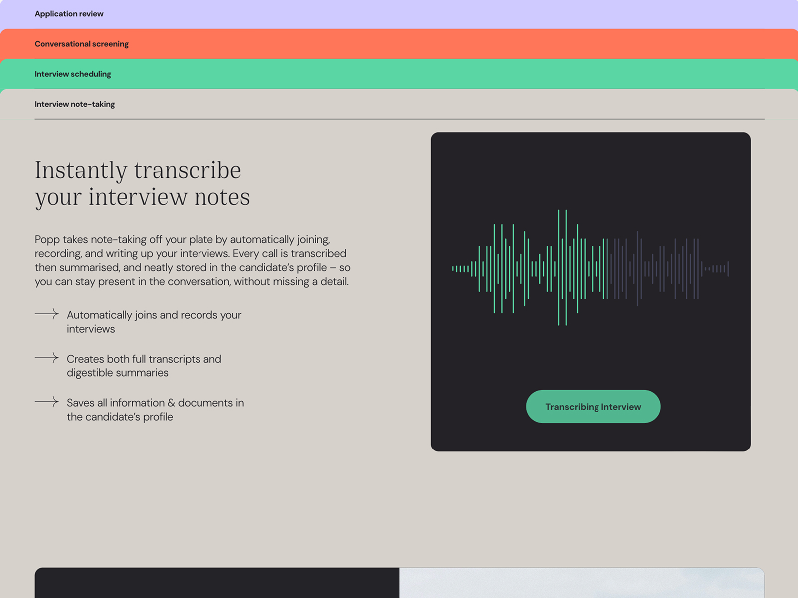 UI animations