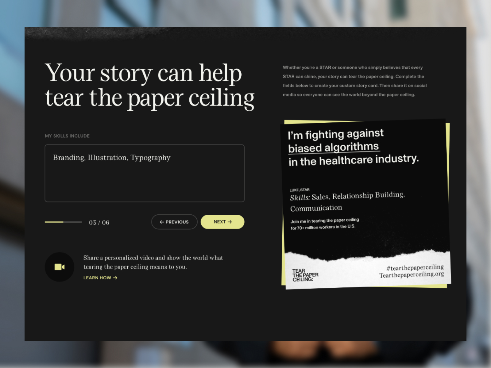 Share Your Story