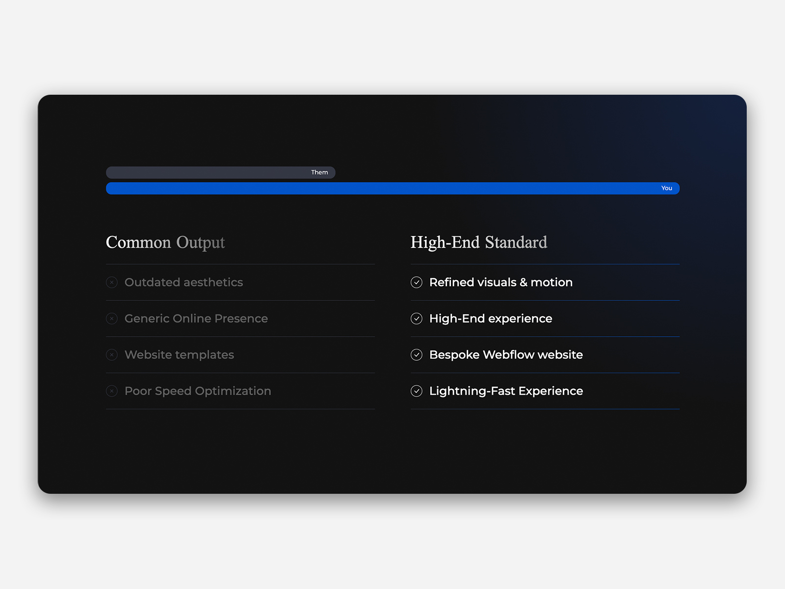 Comparison Overview