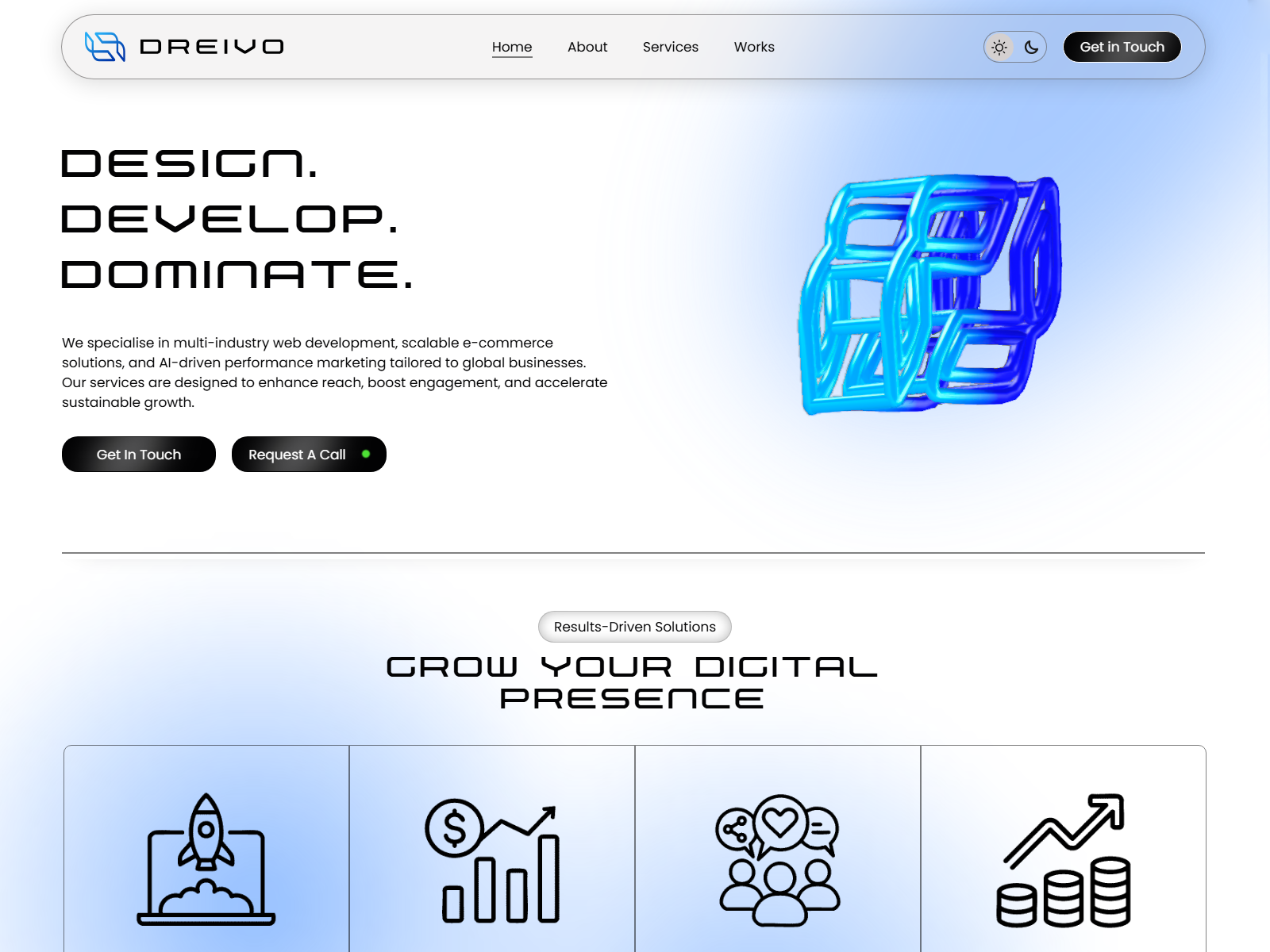 Home page banner