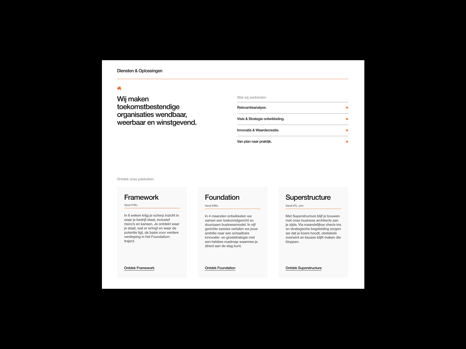Product / Service Section