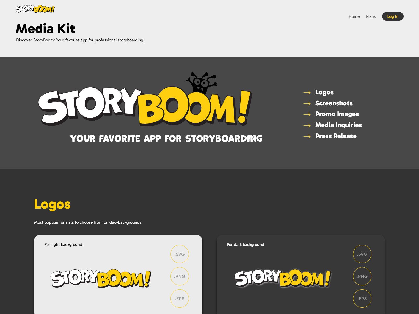 Pricing Calculator, Media Kit, Sign Up
