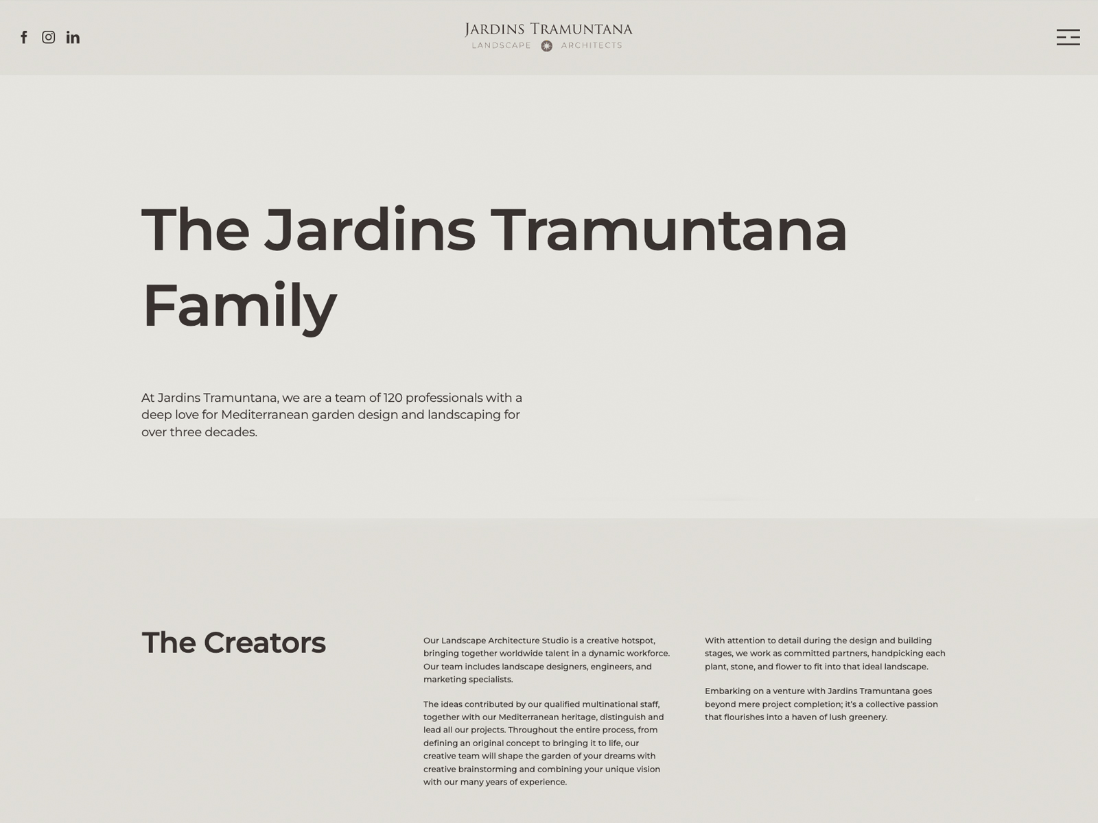 The Jardins Tramuntana Family