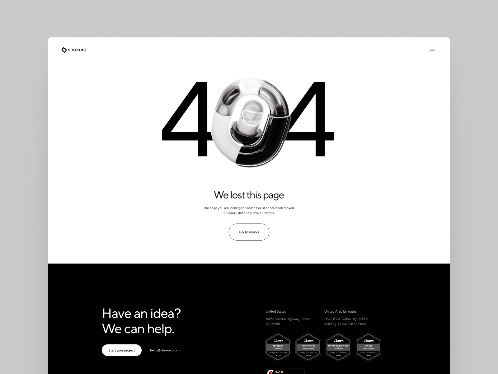 Not found page