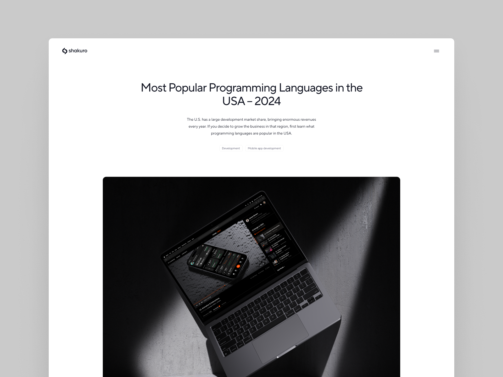 Blog page