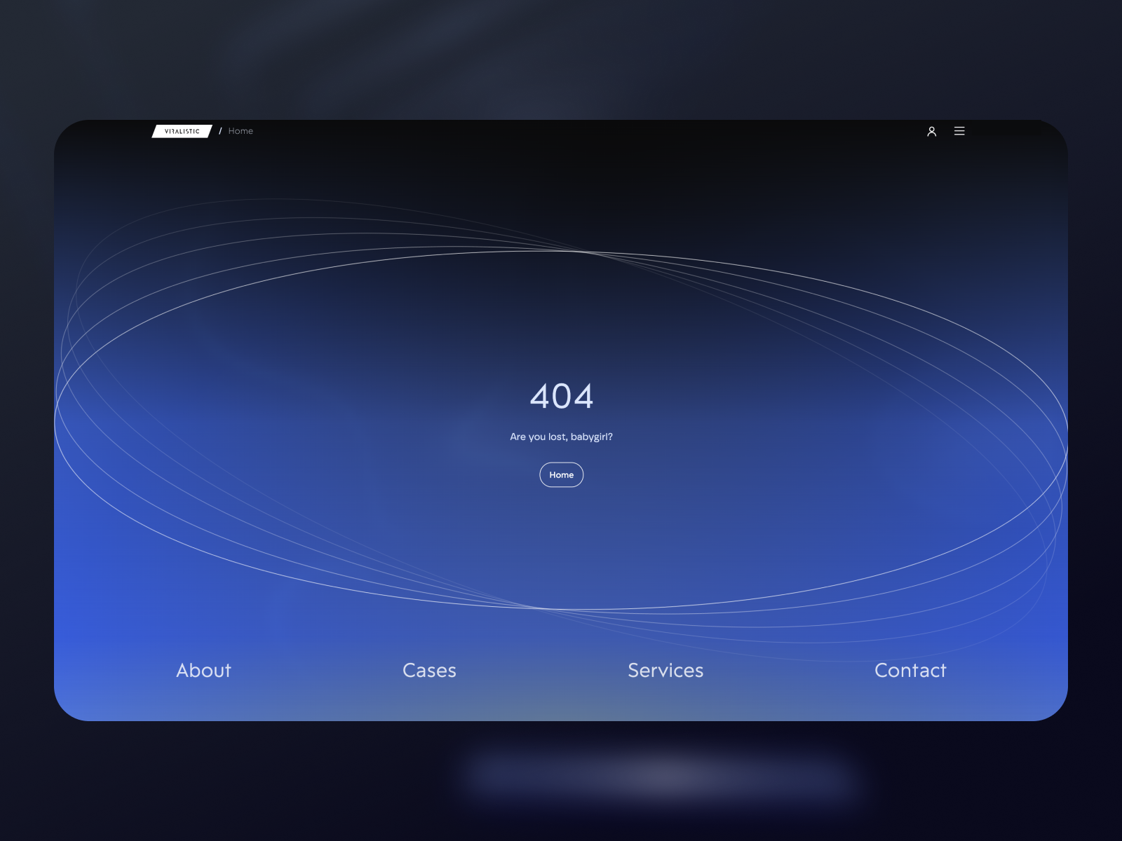 Elegant 404 Page