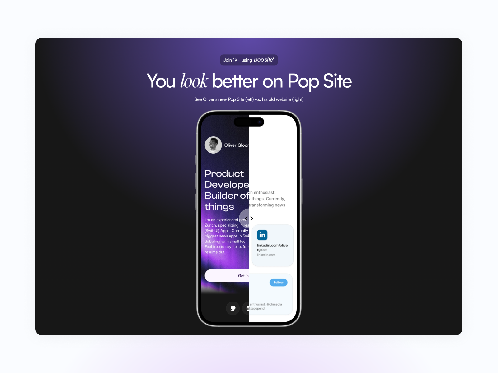 You look better on Pop Site