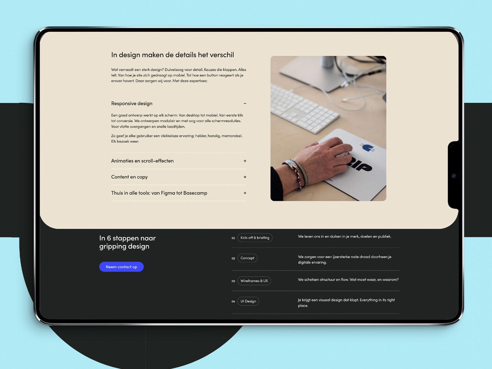 Service page