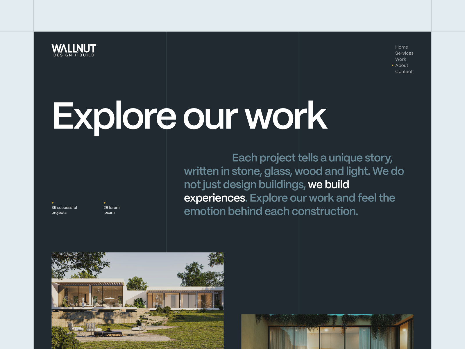 Portfolio page