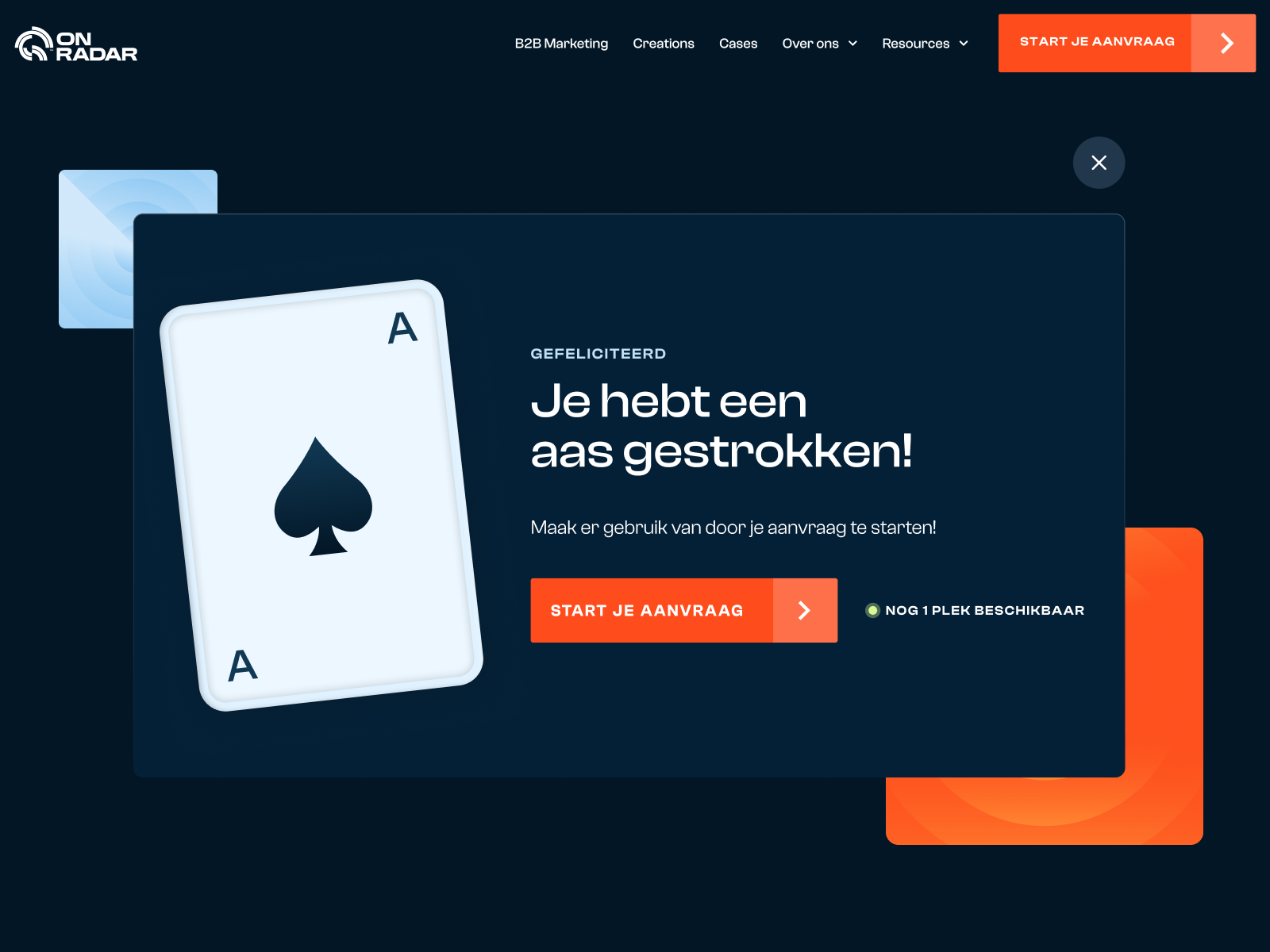 Lucky Ace CTA | On Radar