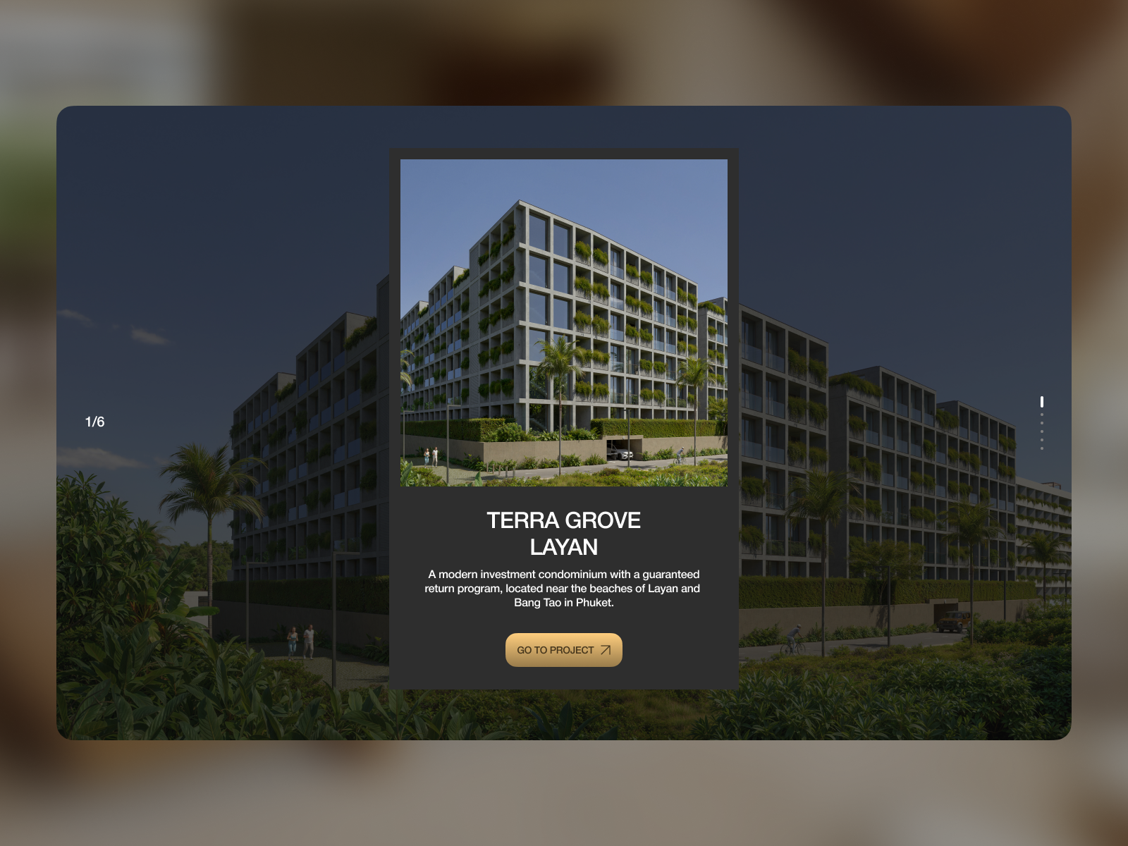Projects page