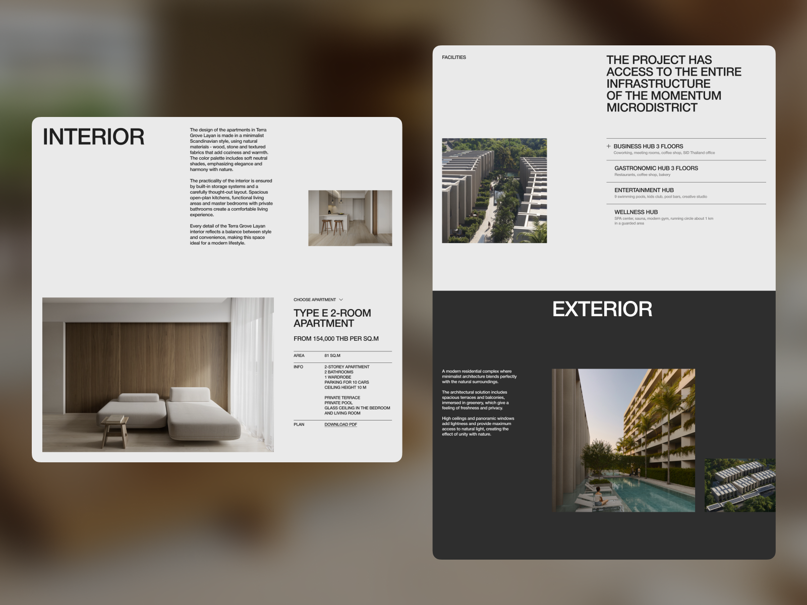 Single project page