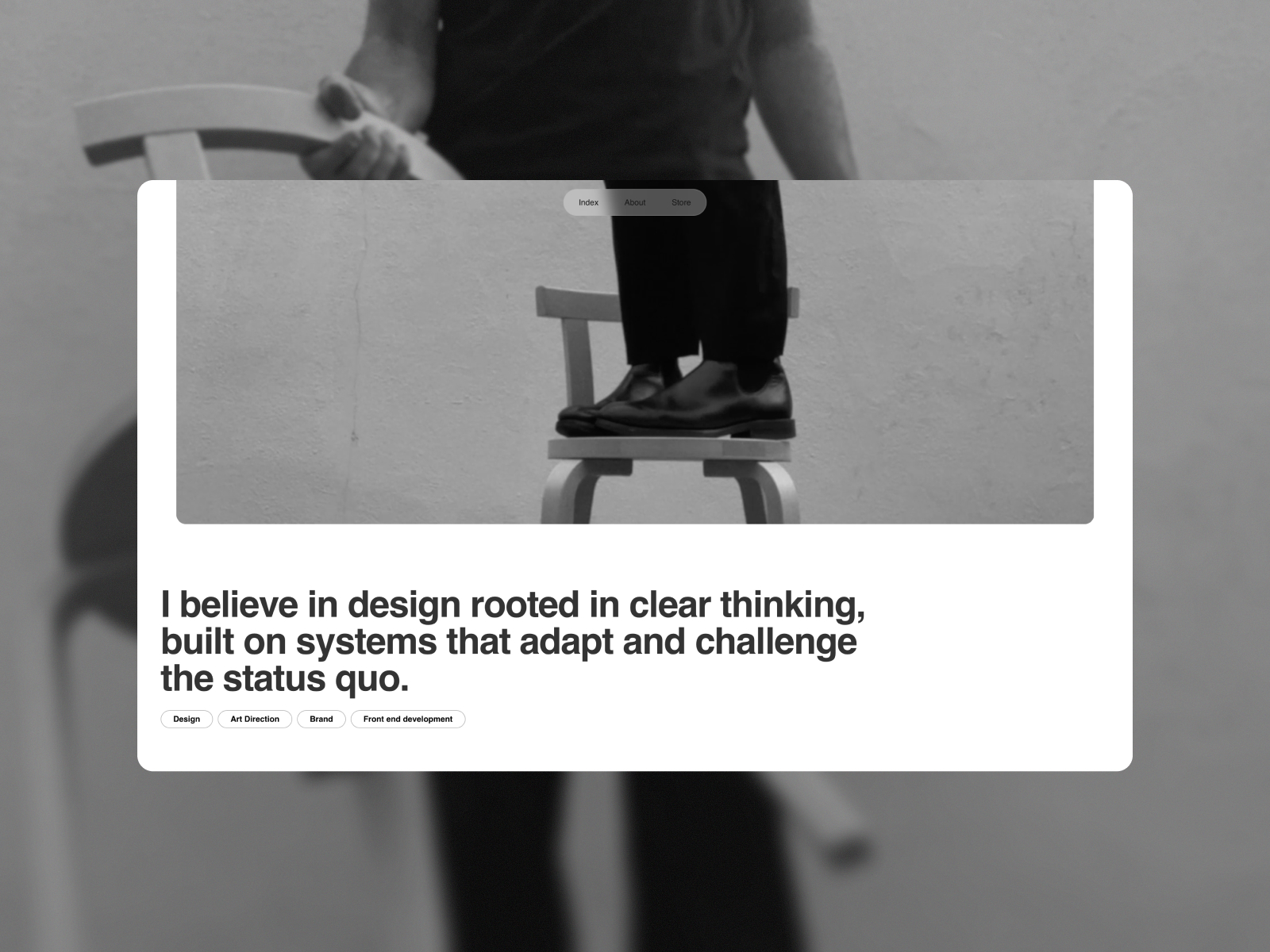Opening video, scroll size