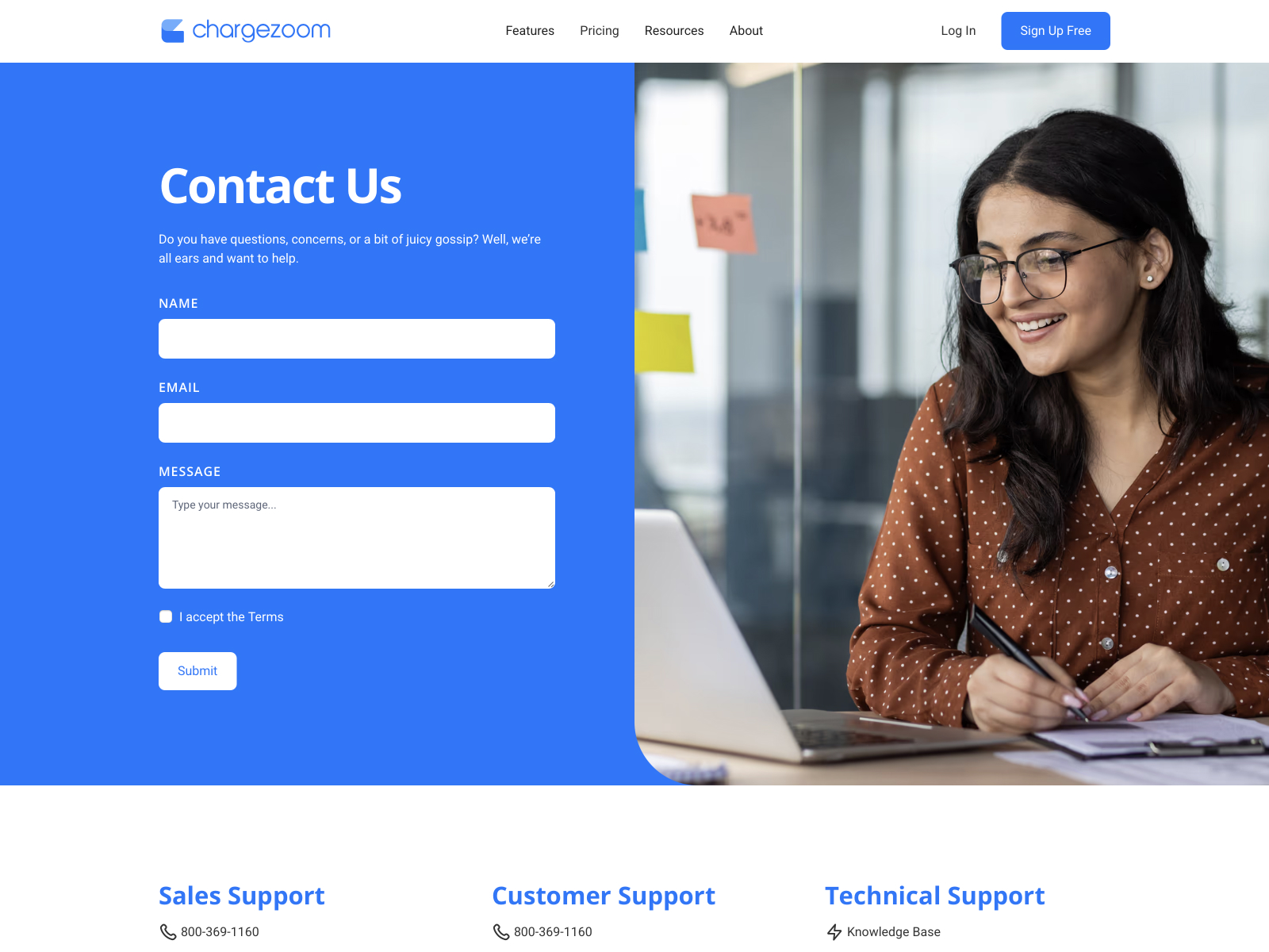 Contact Page