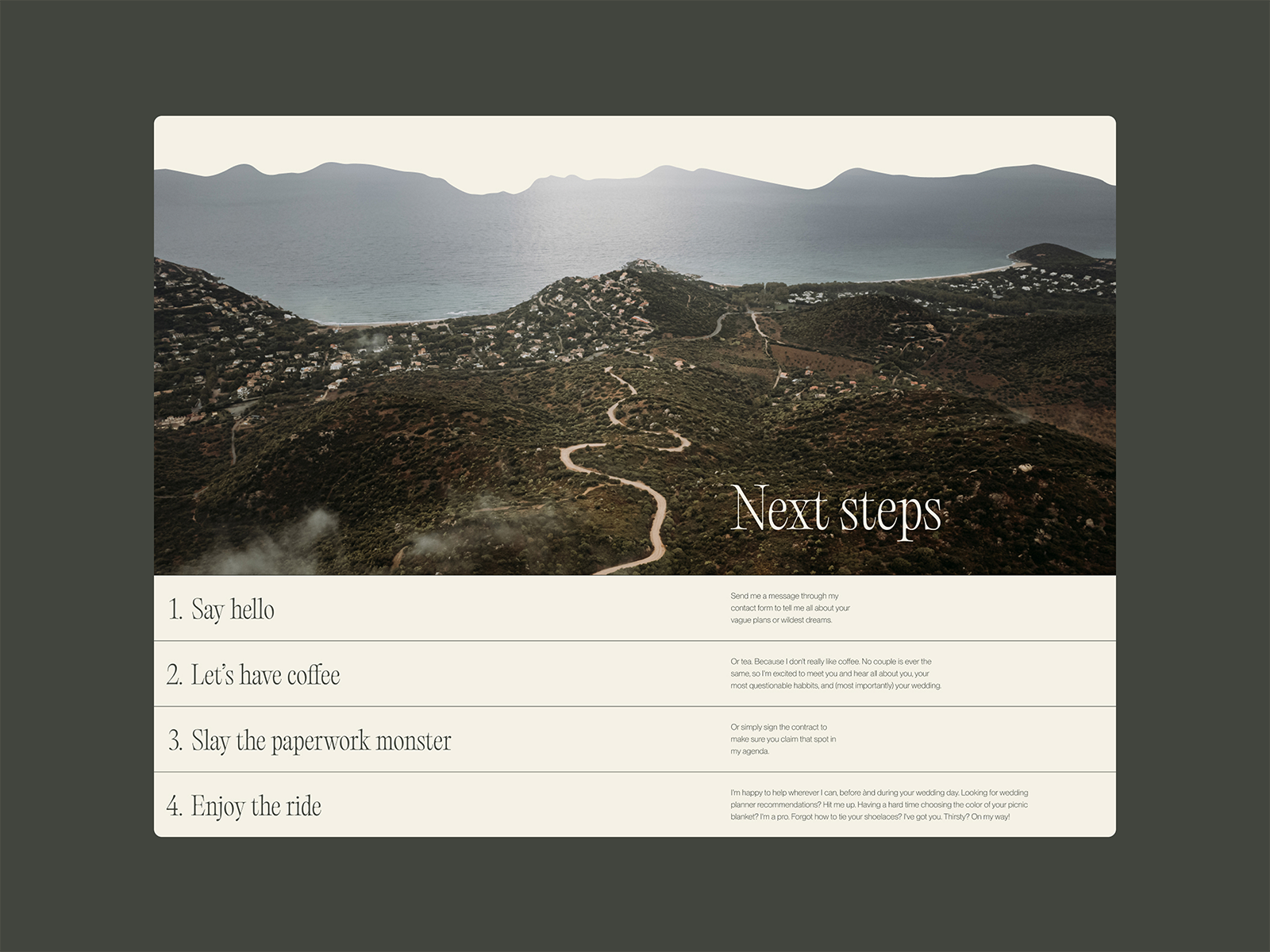 Next steps