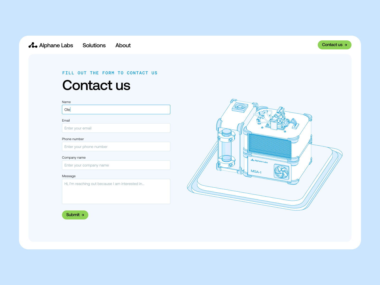 Contact form