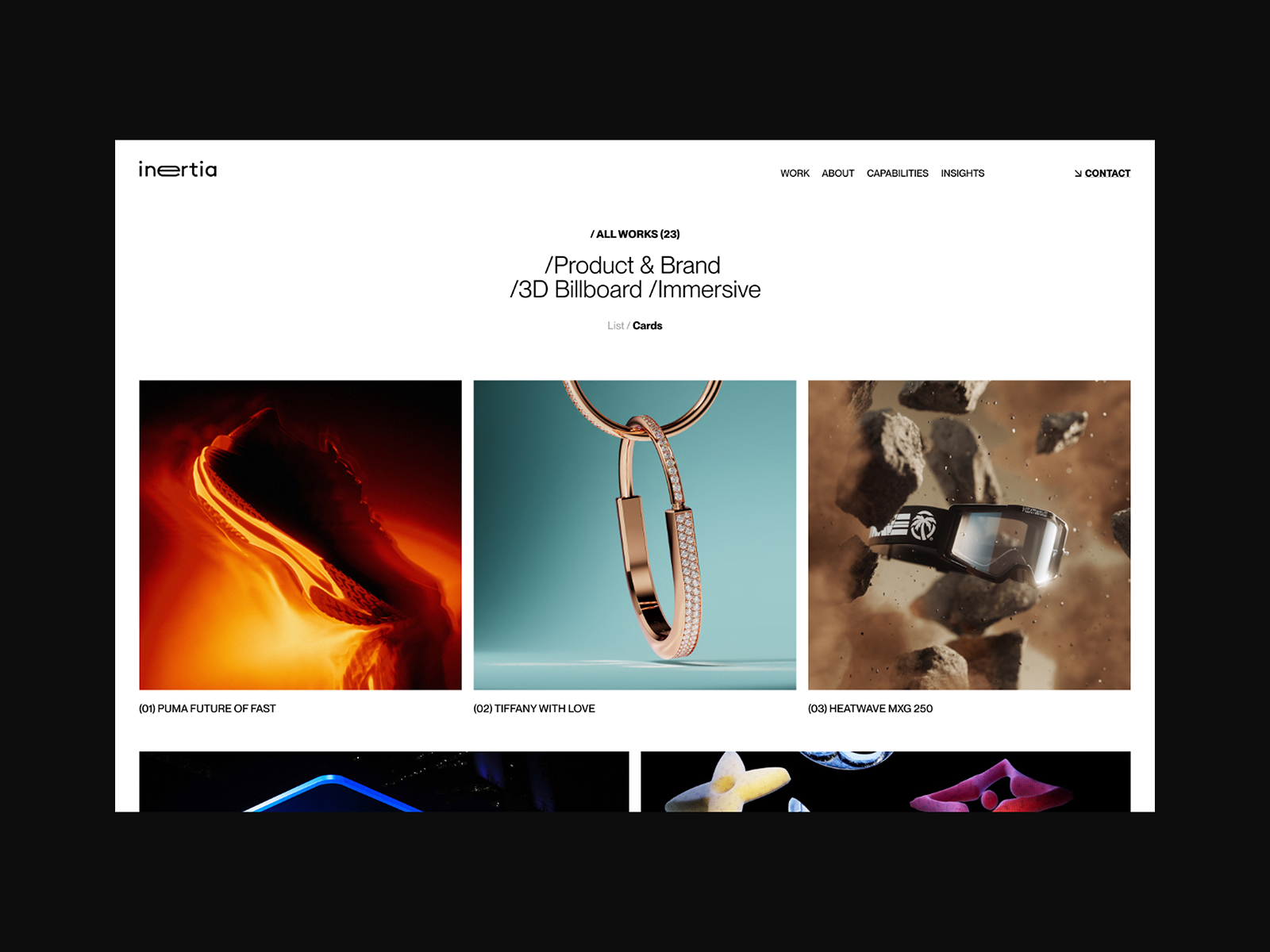 Work & Project Page