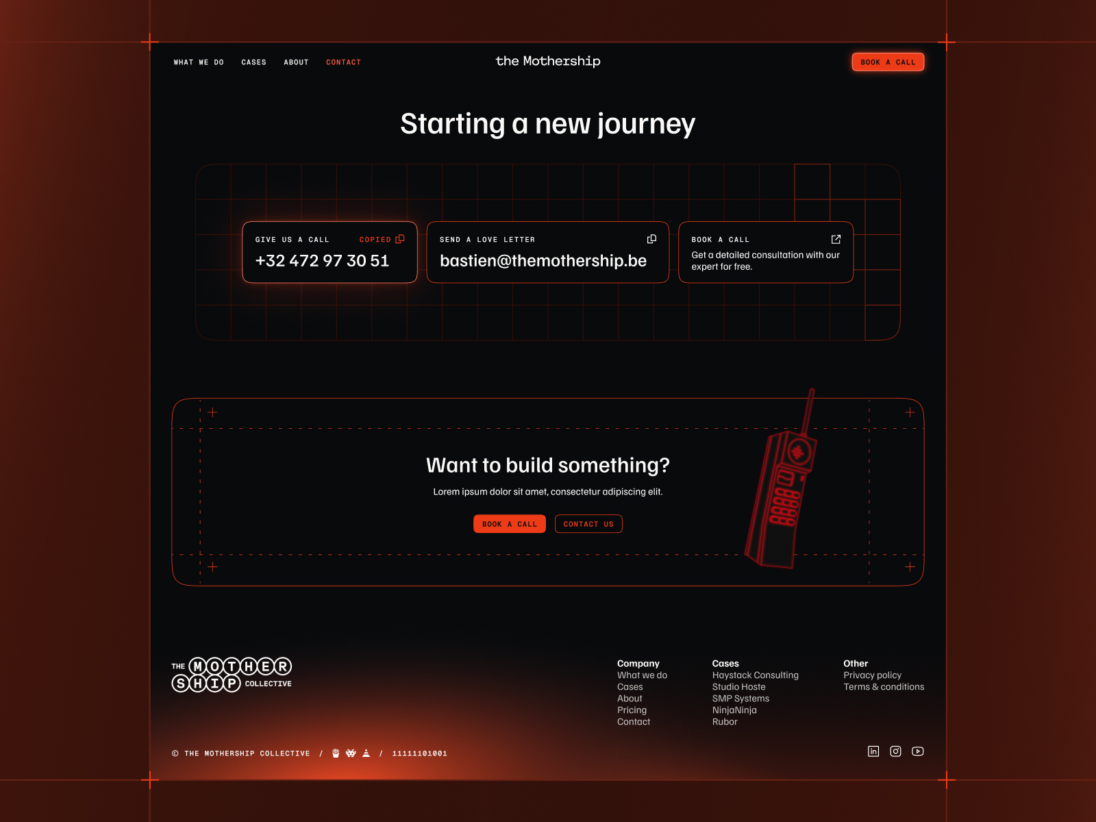 Contact page