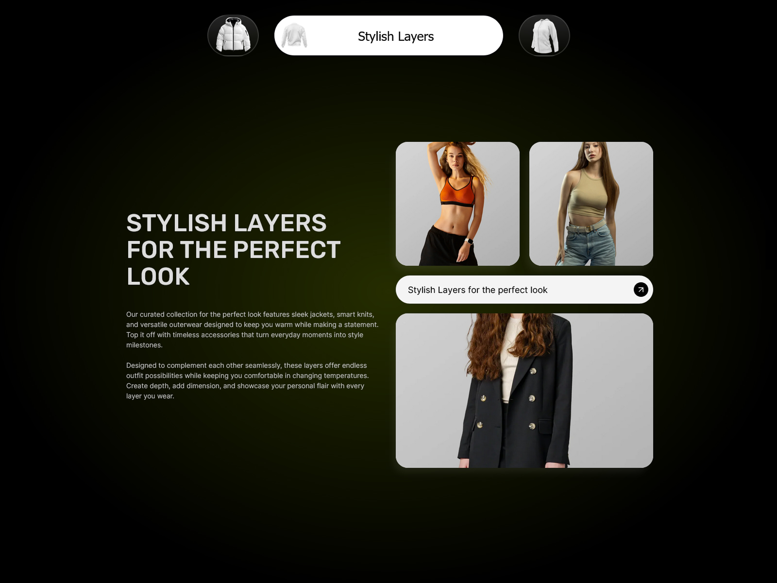 Featured collections tabs