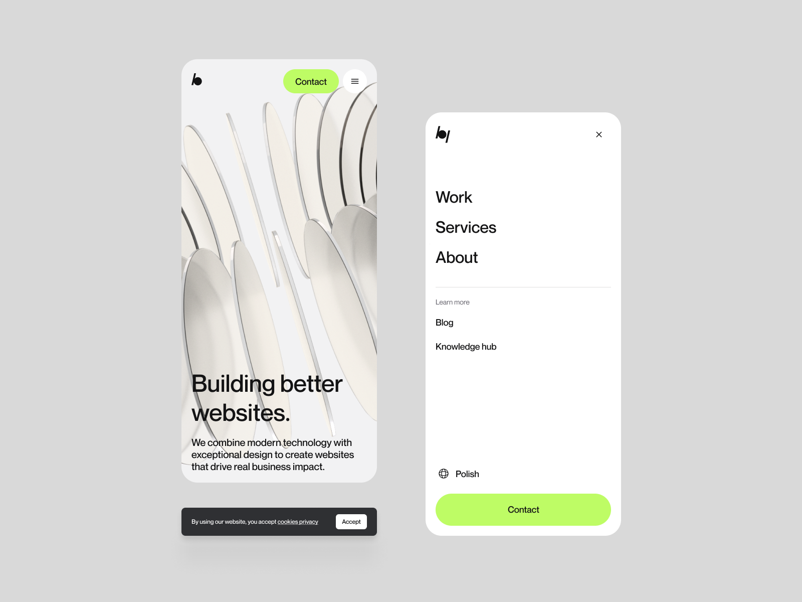 Mobile menu