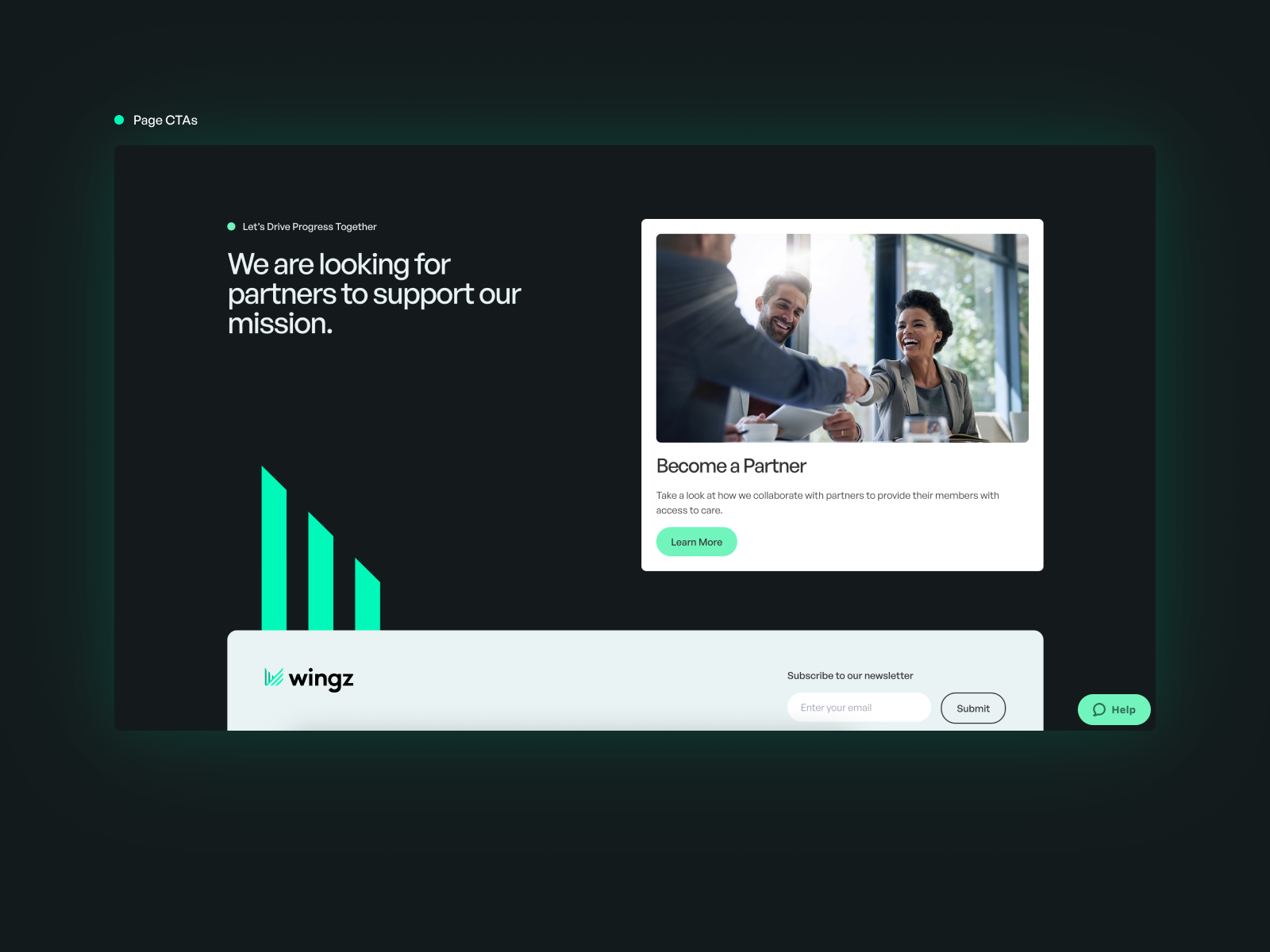 Partner & Driver Page CTAs