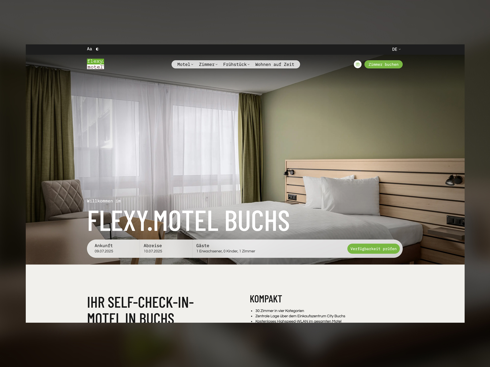 Hotel Image/Video & Booking Header
