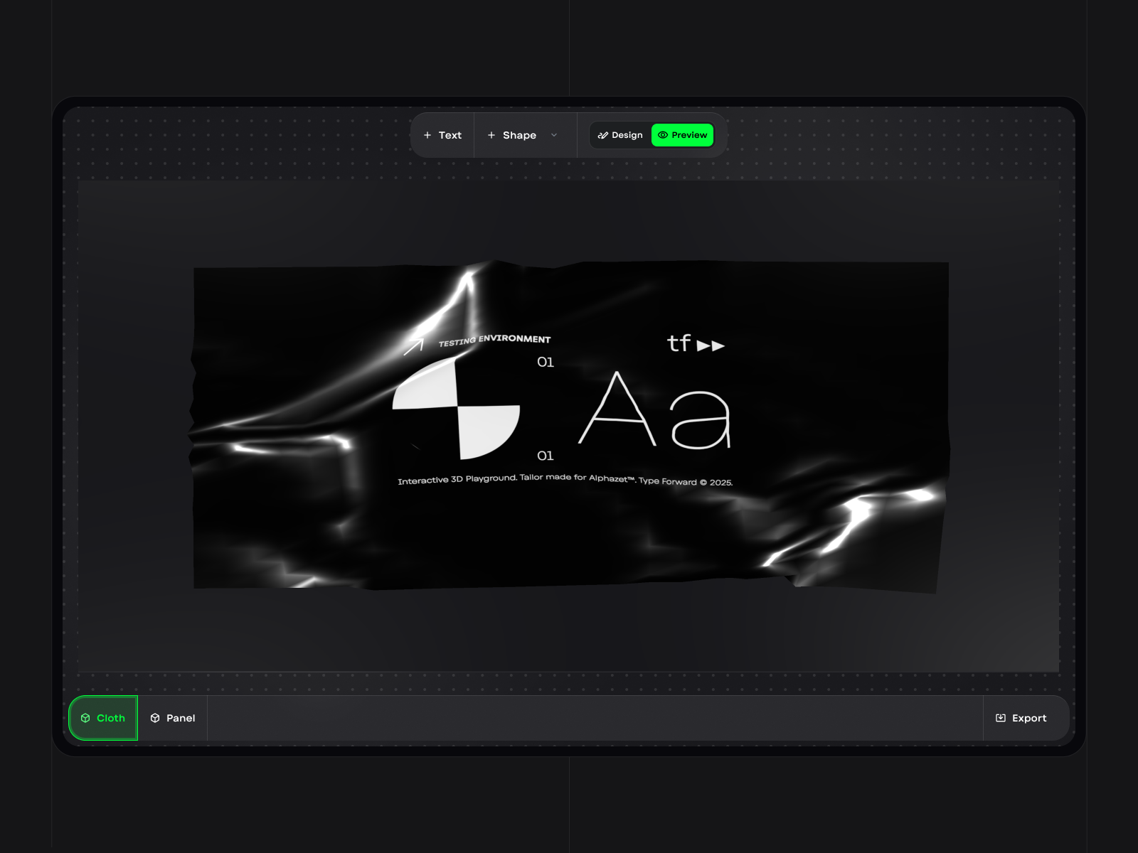 Design and preview live in 3D