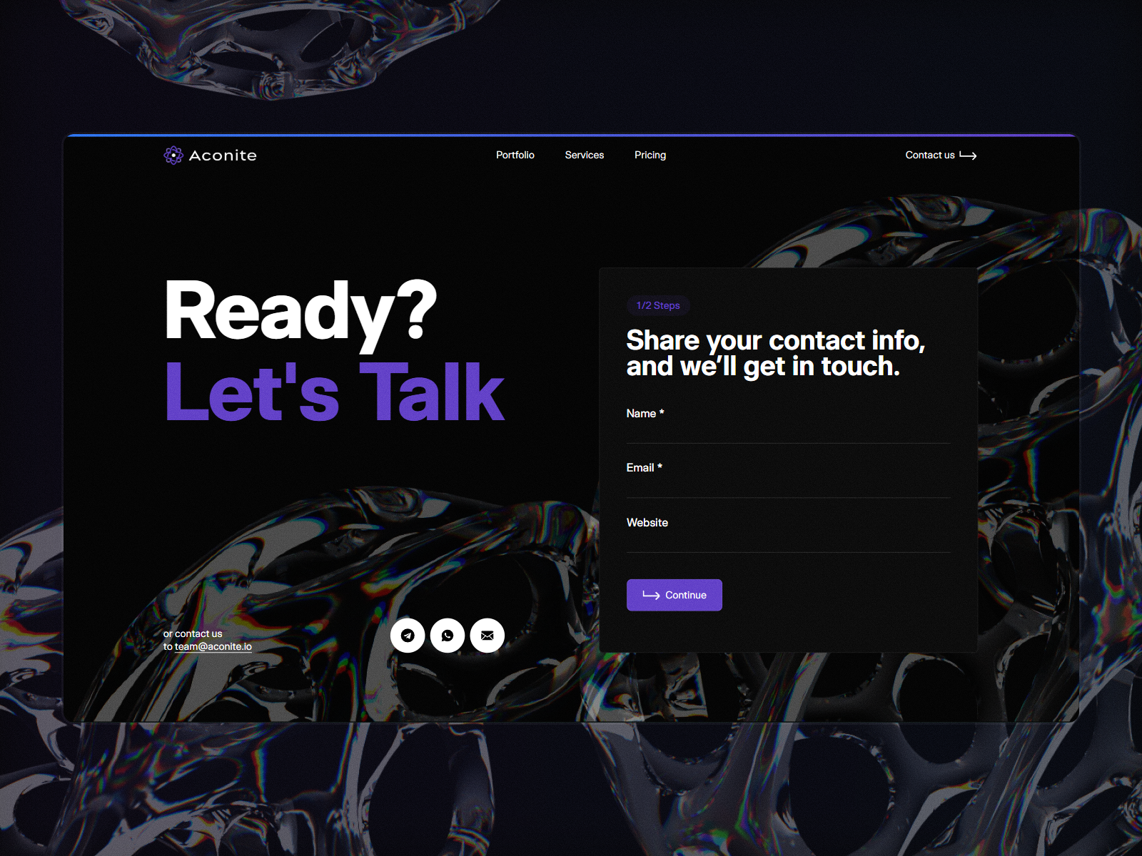 Aconite Contact Page