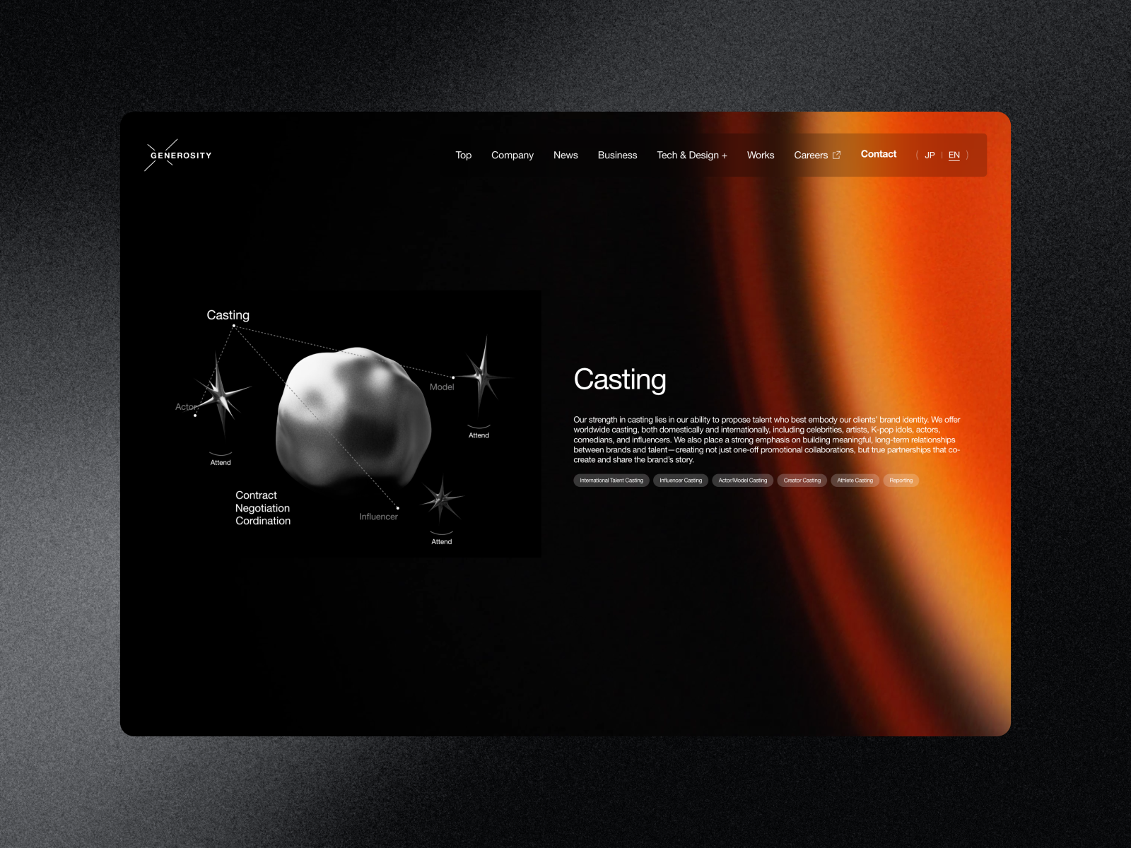 The interactive web page reacts to user input in real time.