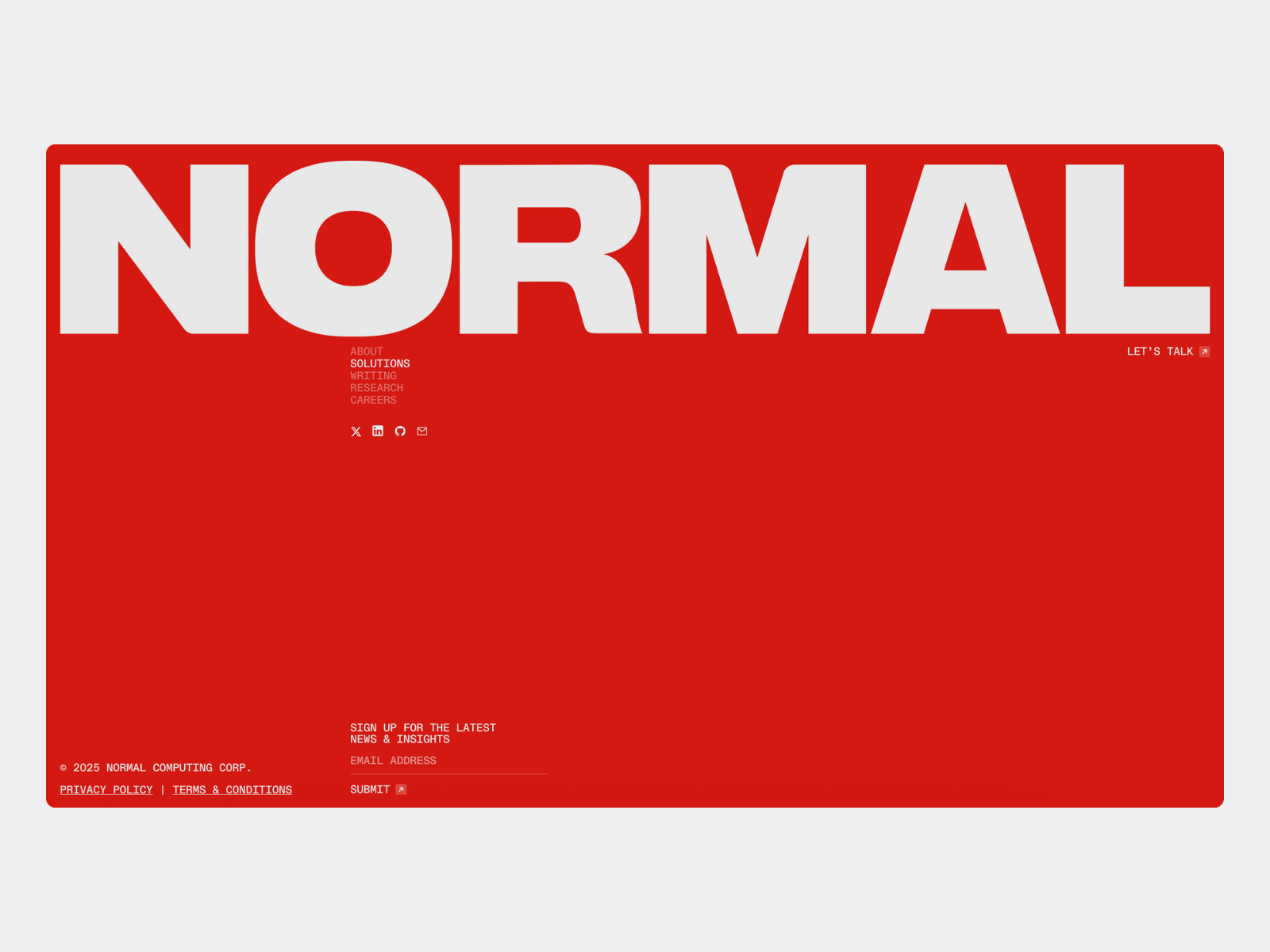 Normal Computing - Footer