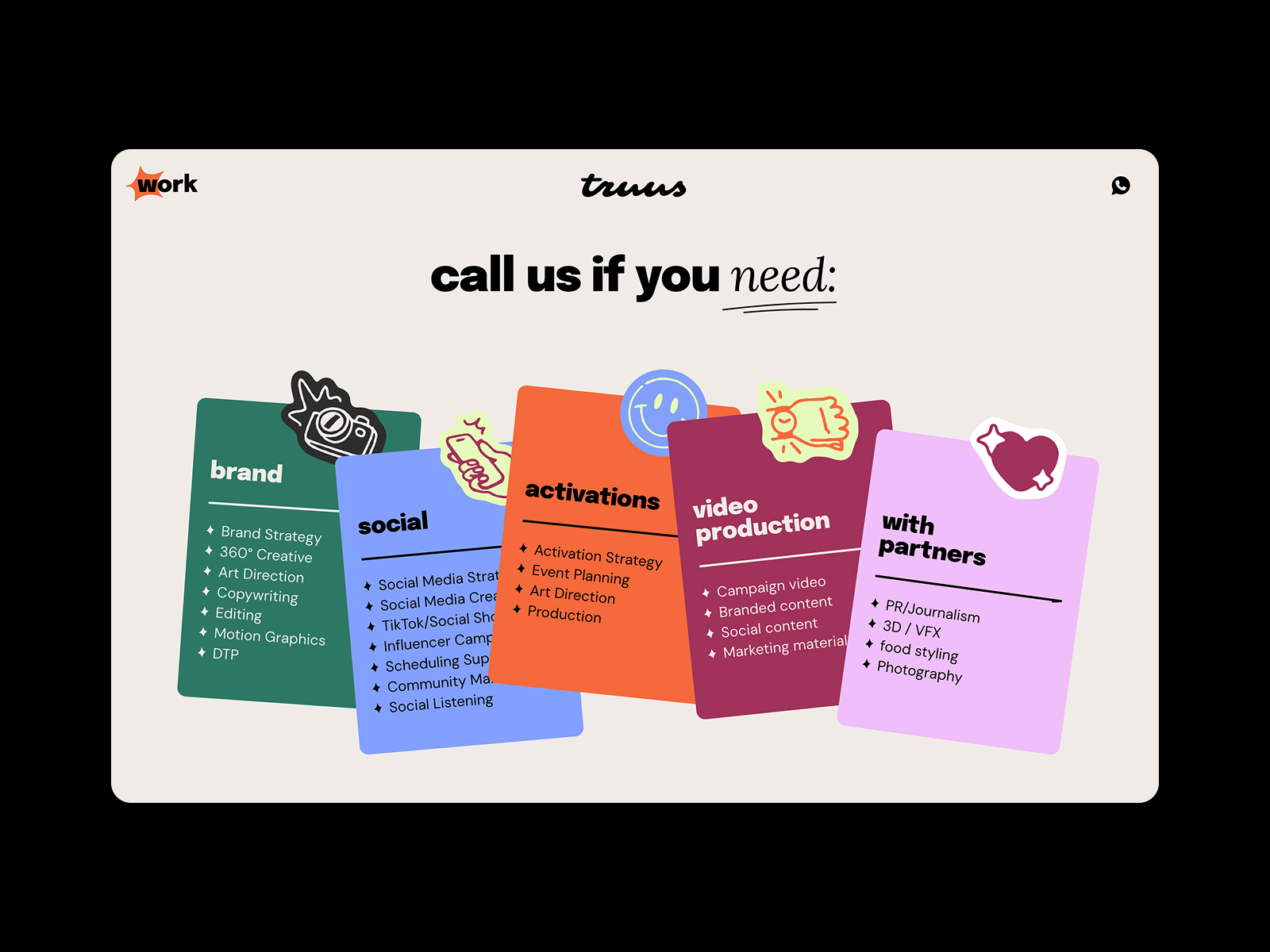 Services Cards