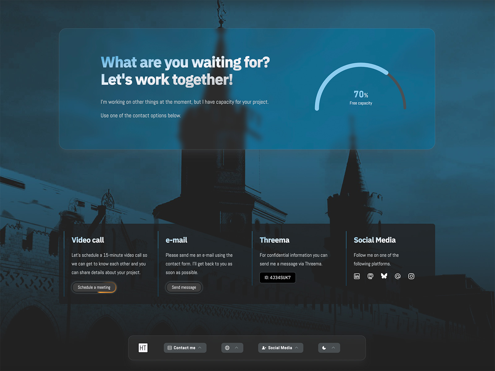 Glassmorphism with Dark & Light Theme
