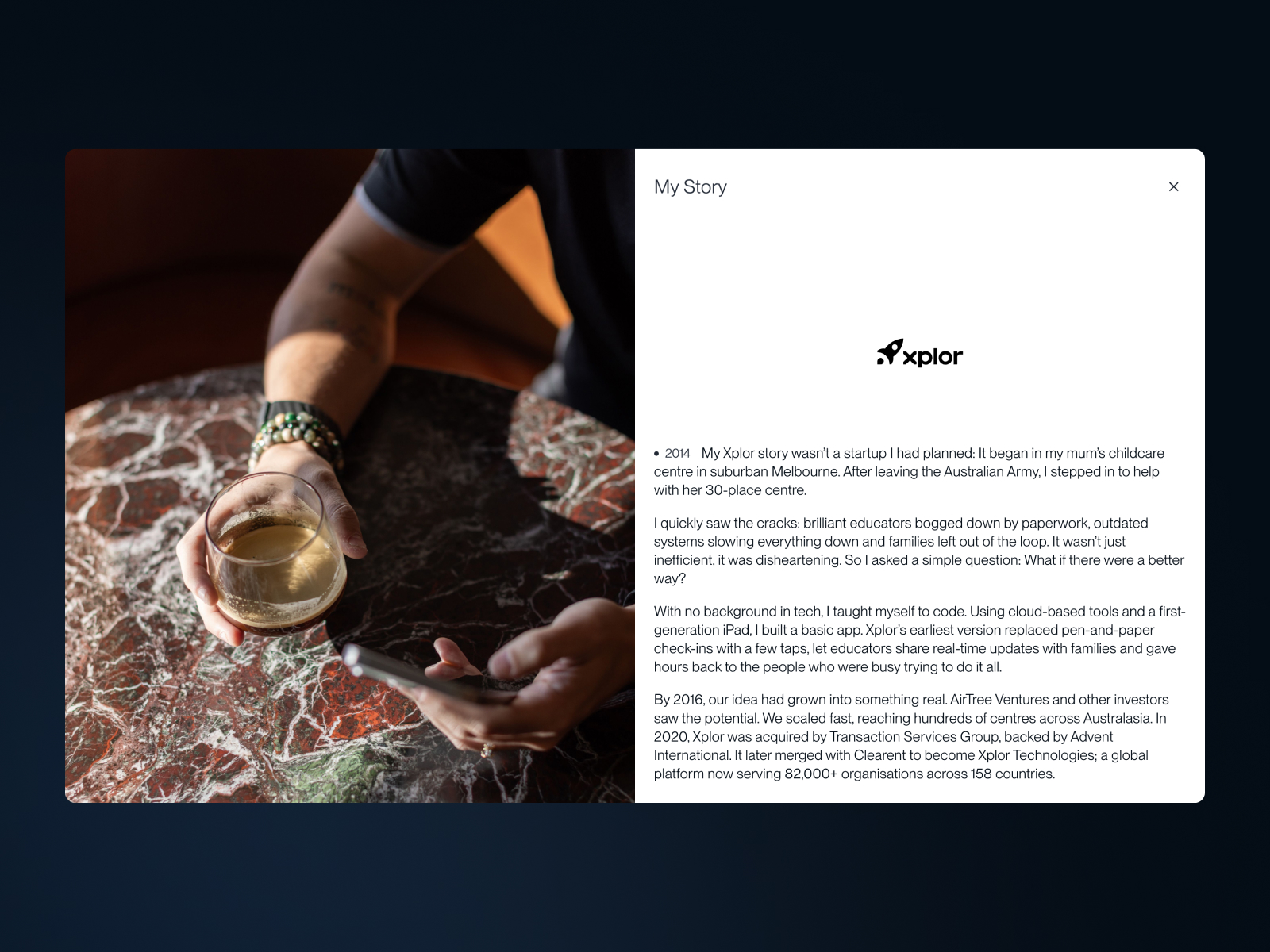 About page