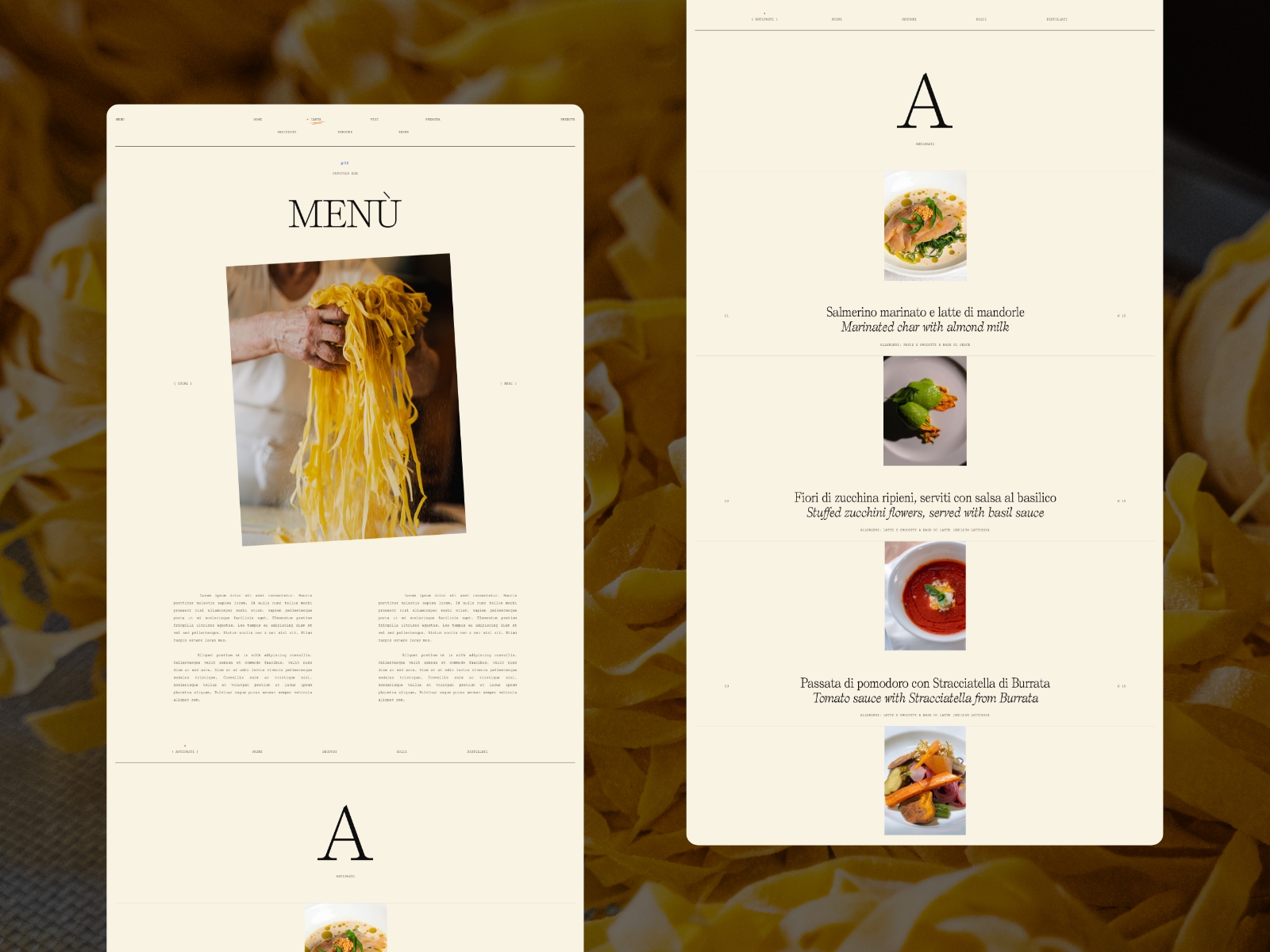 Menu — Enoteca della Valpollicella