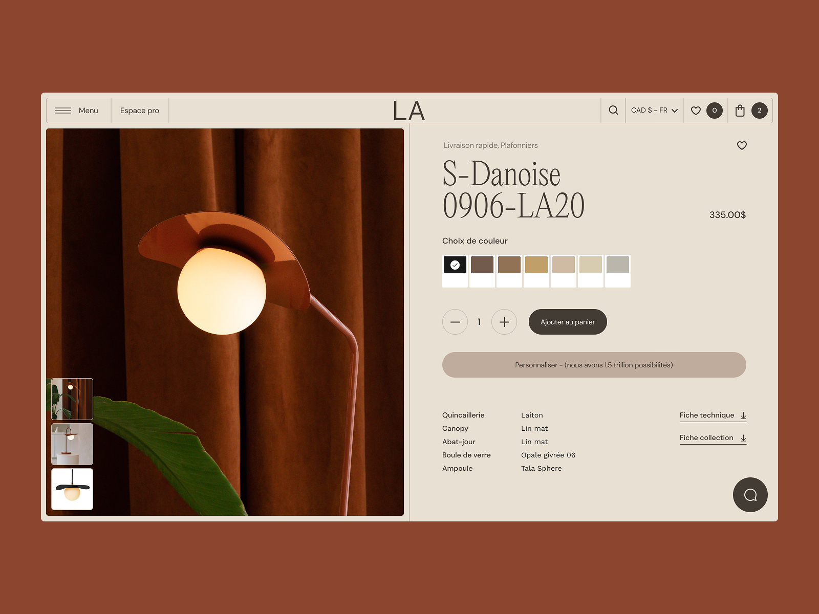 Product page