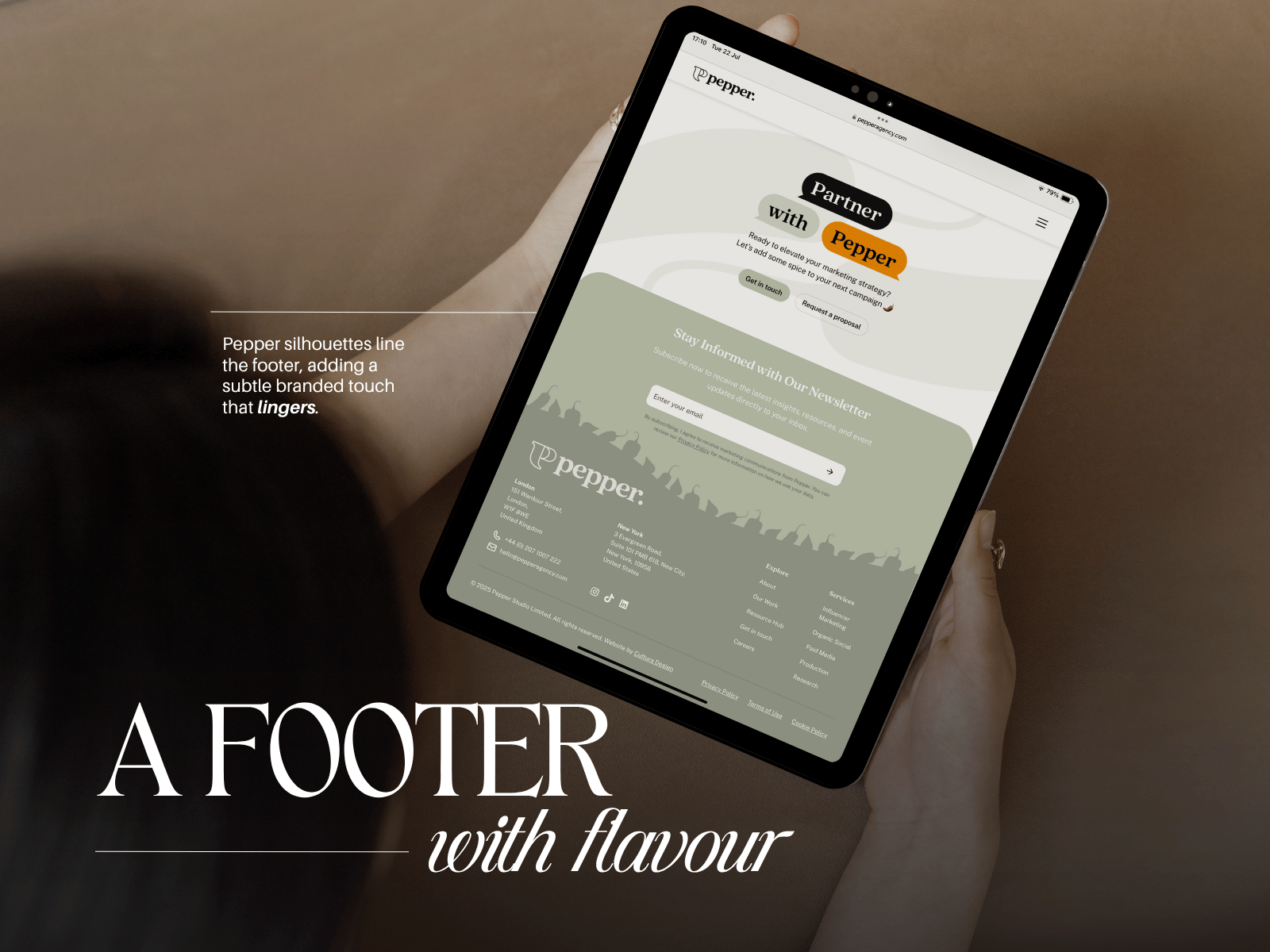 A Footer with Flavour