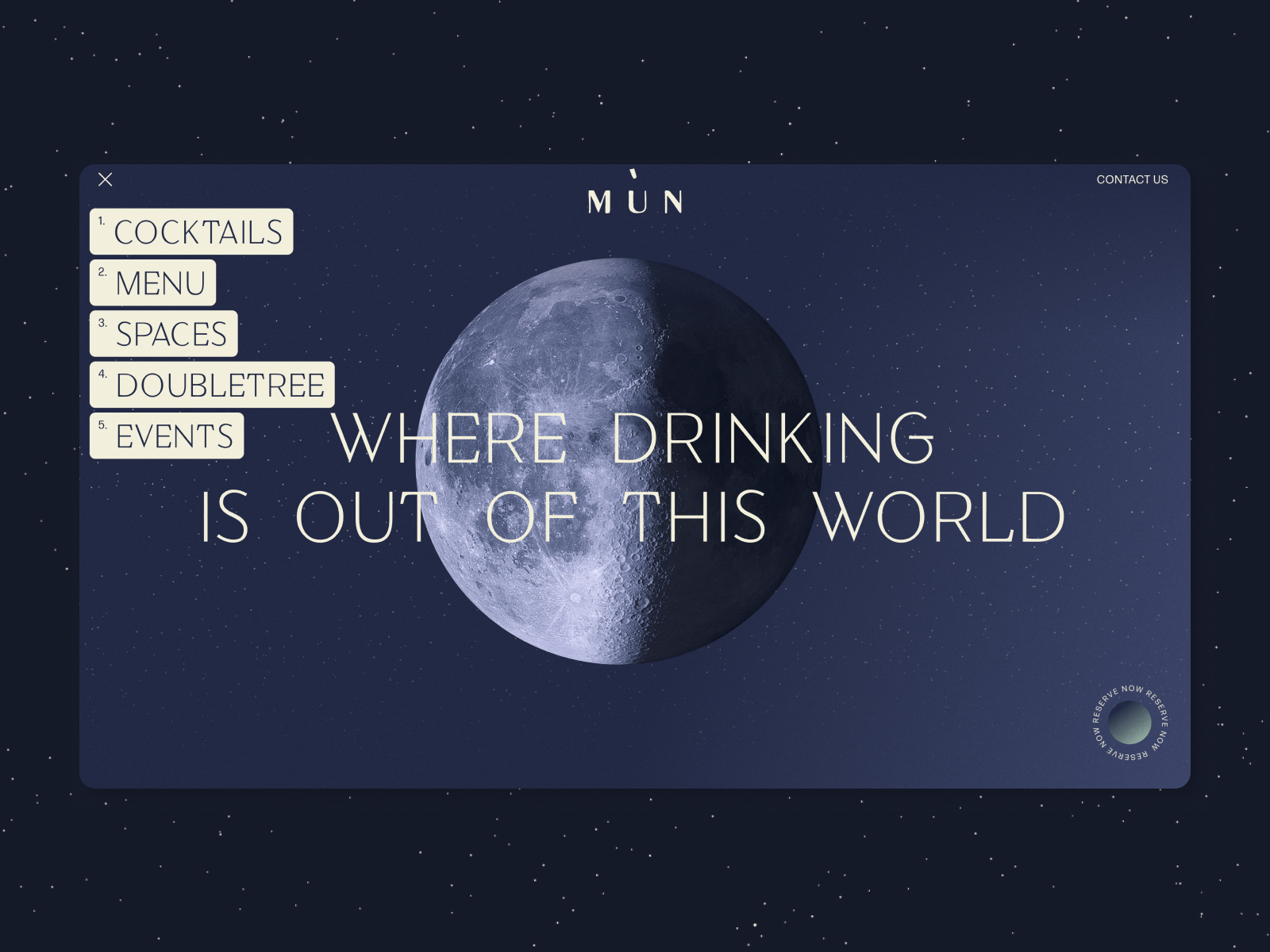 Header menu