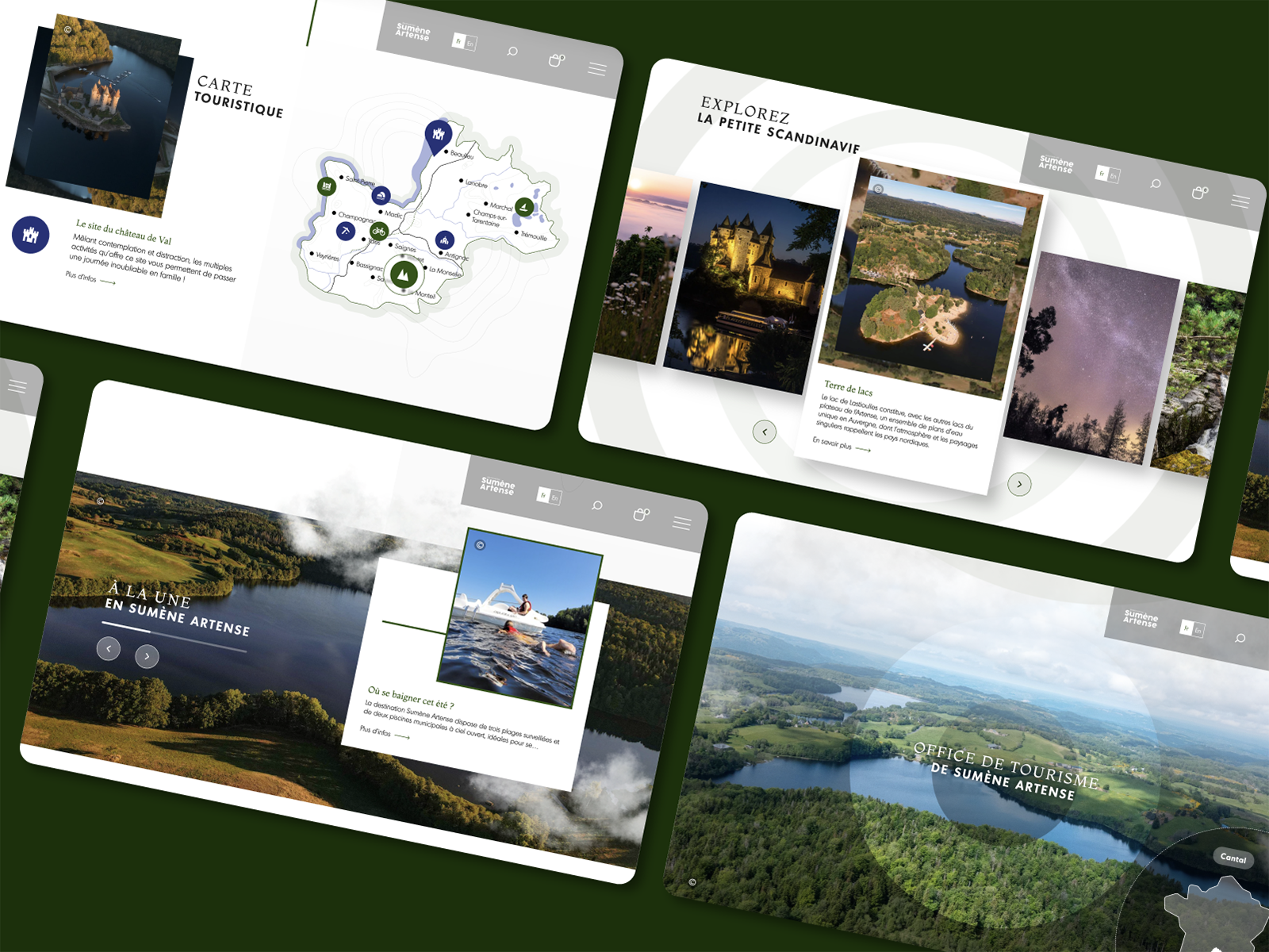 An immersive scroll on a destination website