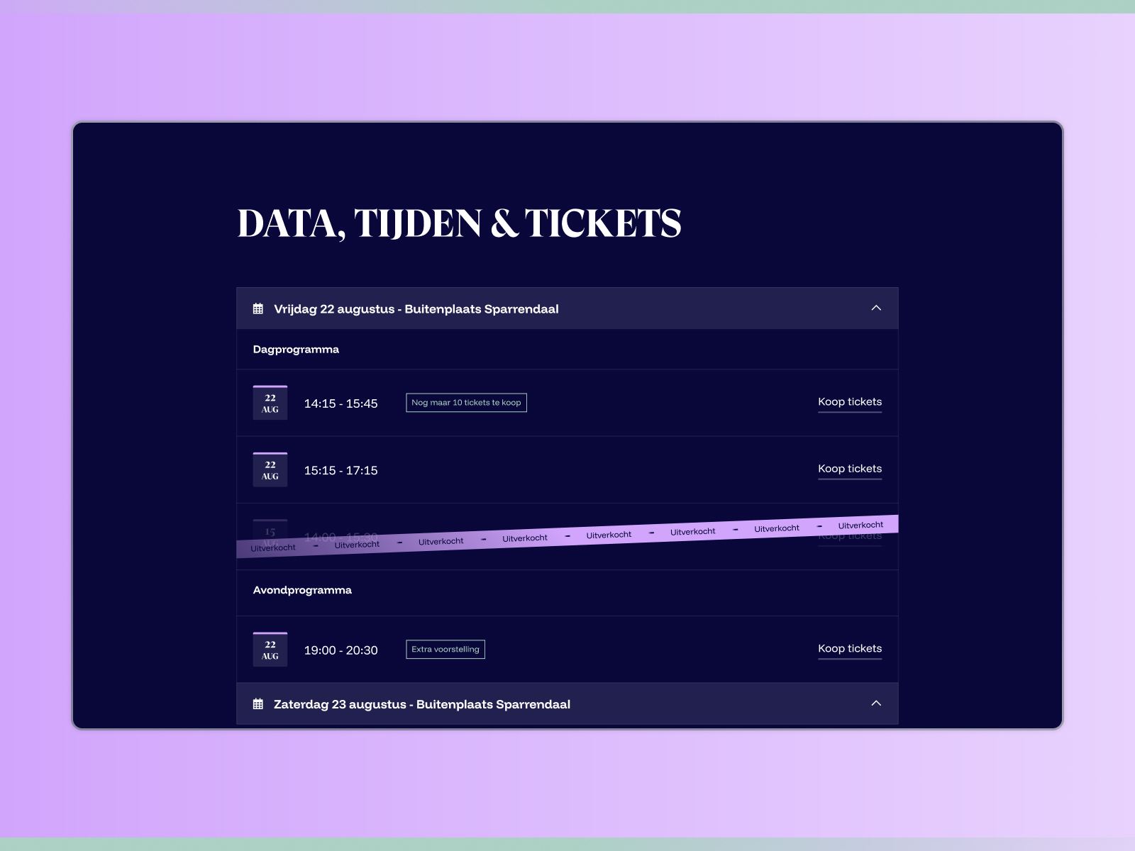 Buy tickets