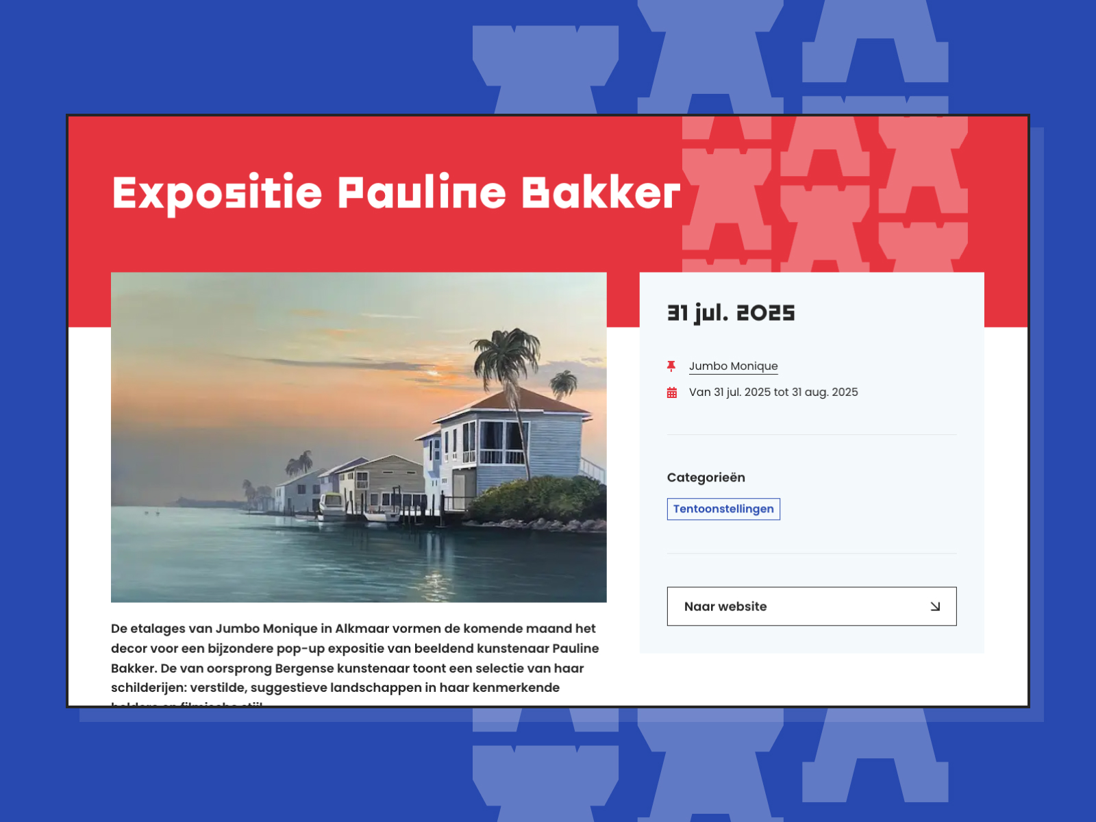Event / activity page