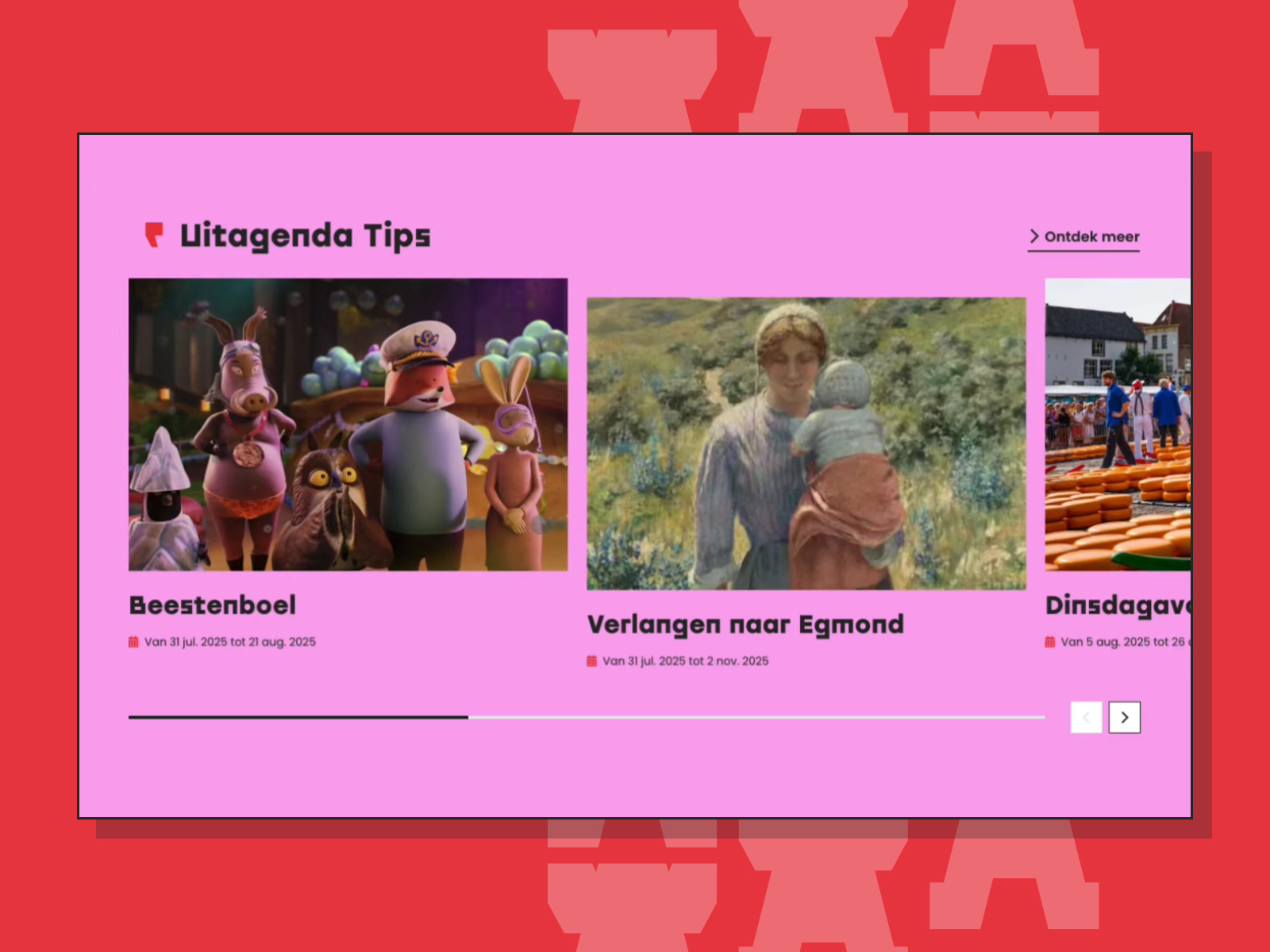 Blog cards slider