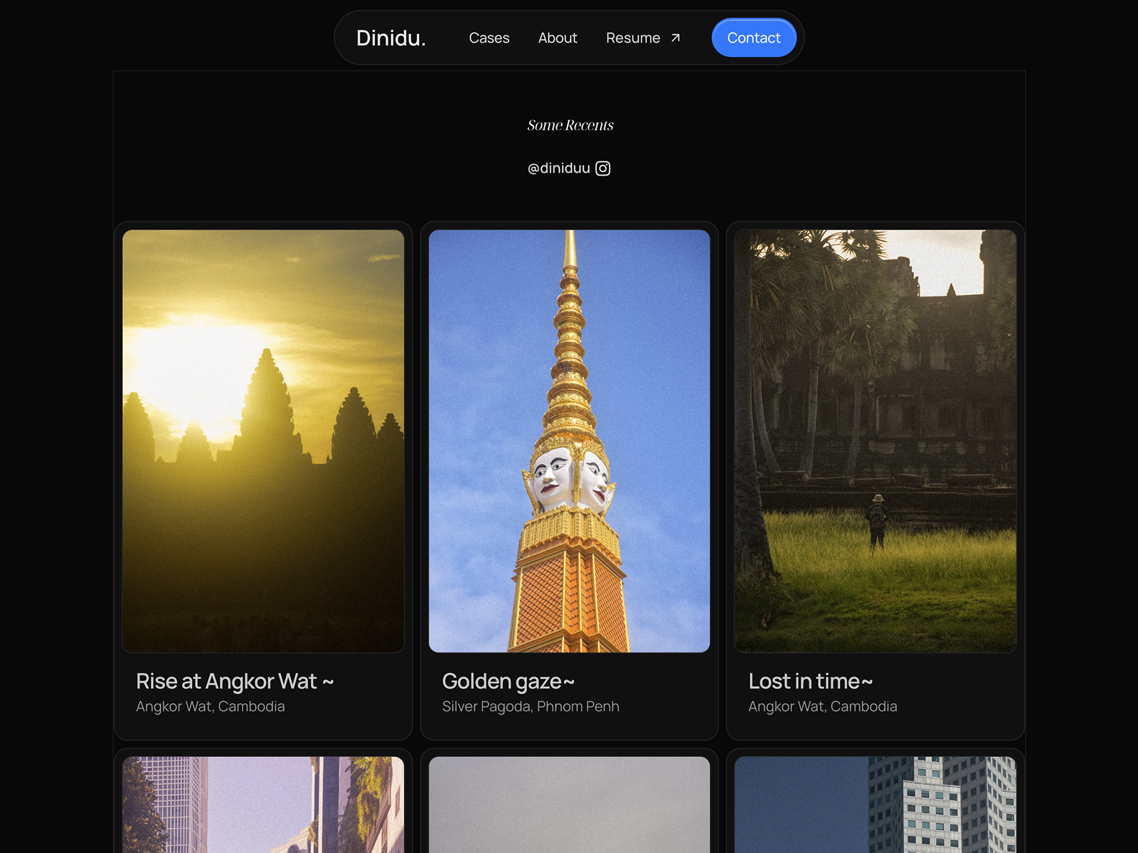 Visual journal – curated creative gallery