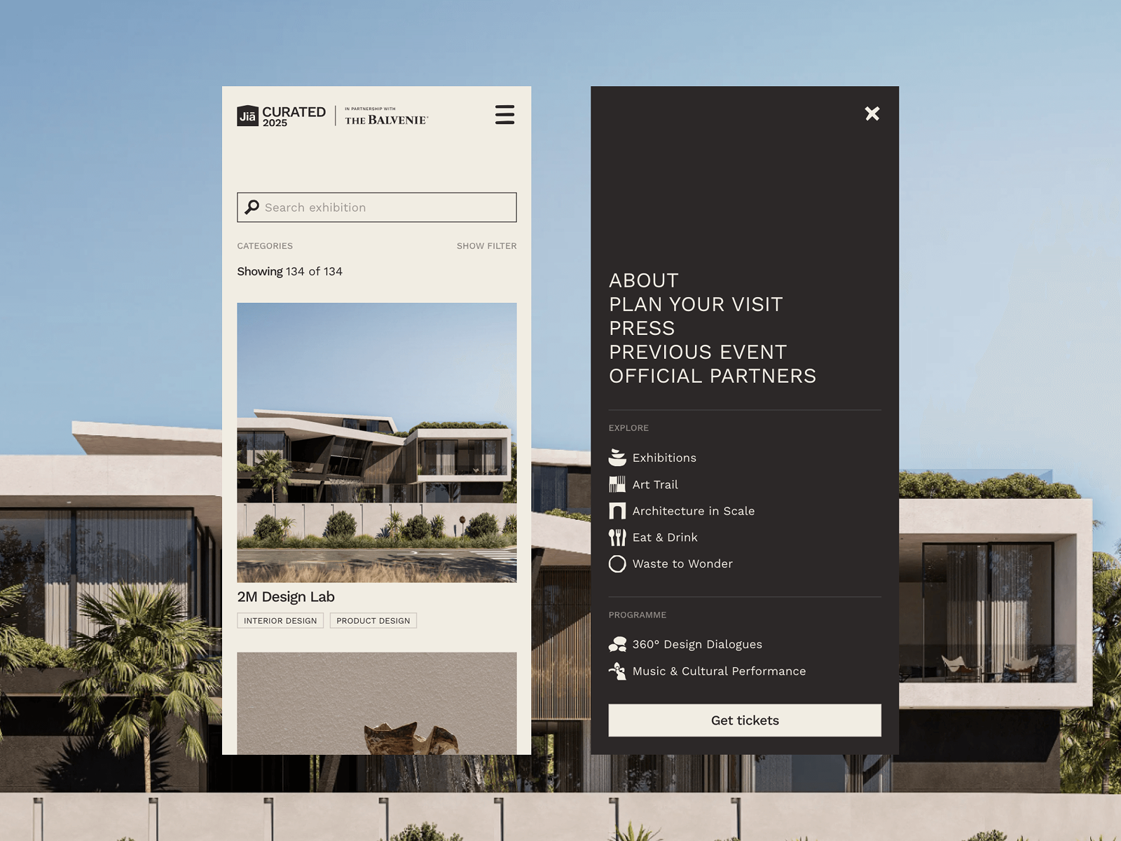 Mobile menu