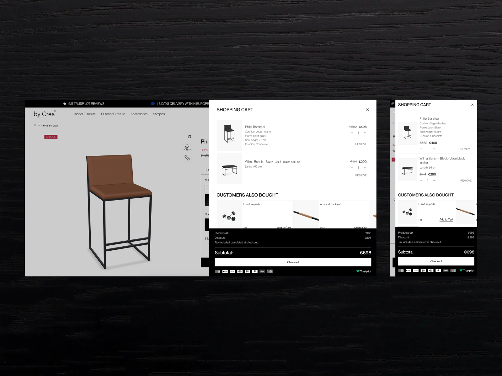 Side Cart - Desktop & Mobile